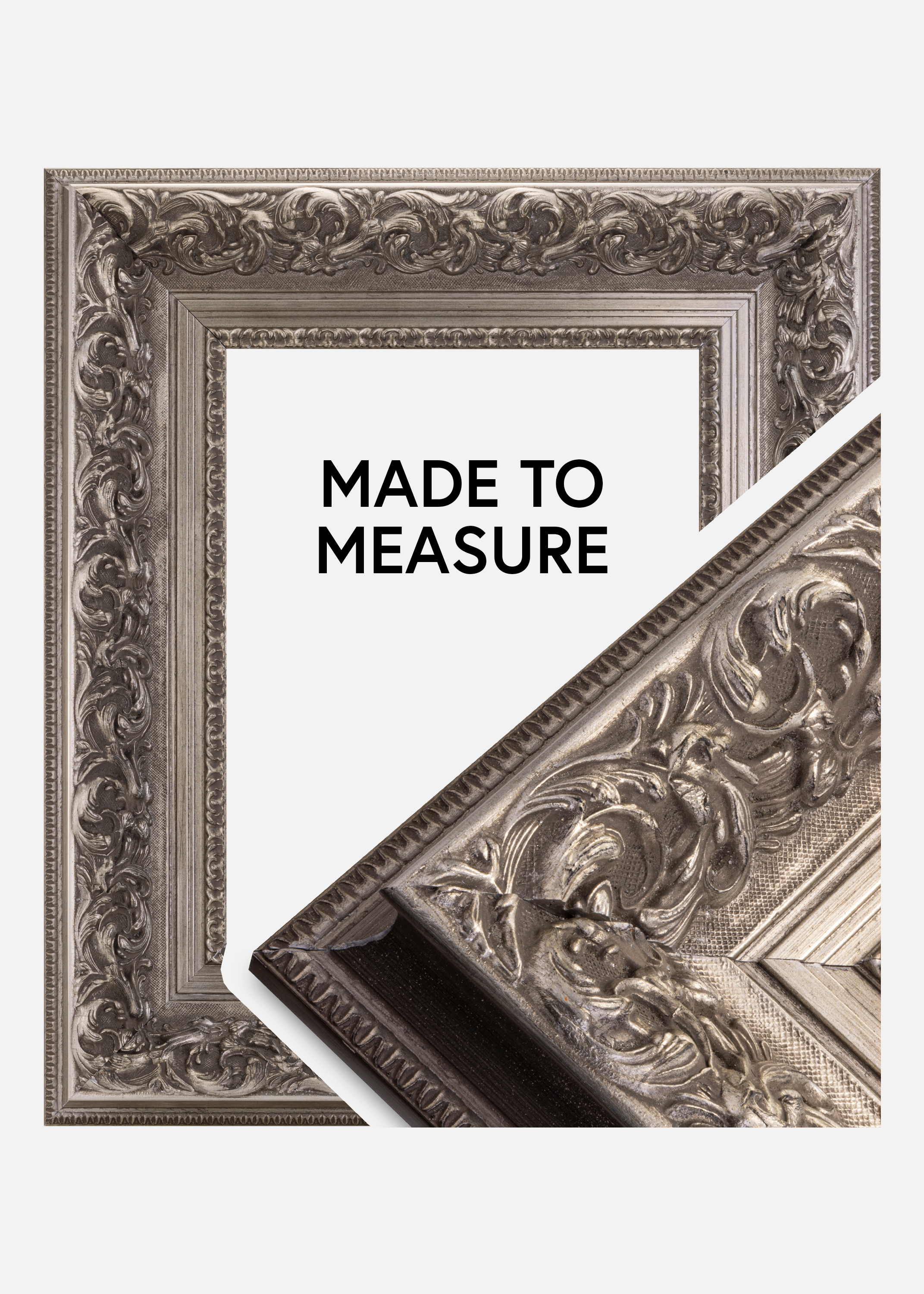 Frame Birmingham Silver - Custom Size (Without glass)