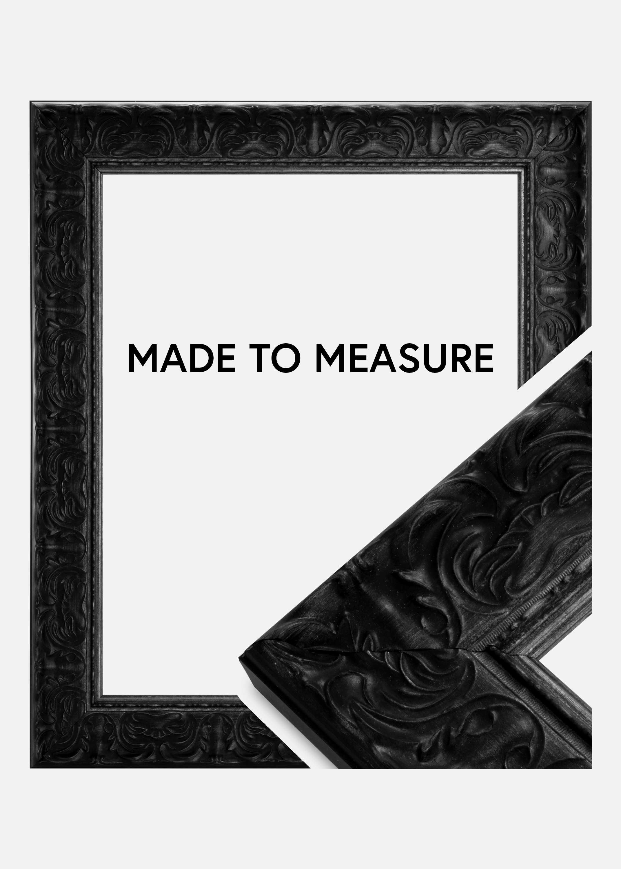 Frame Durham Black - Custom Size (Without glass)