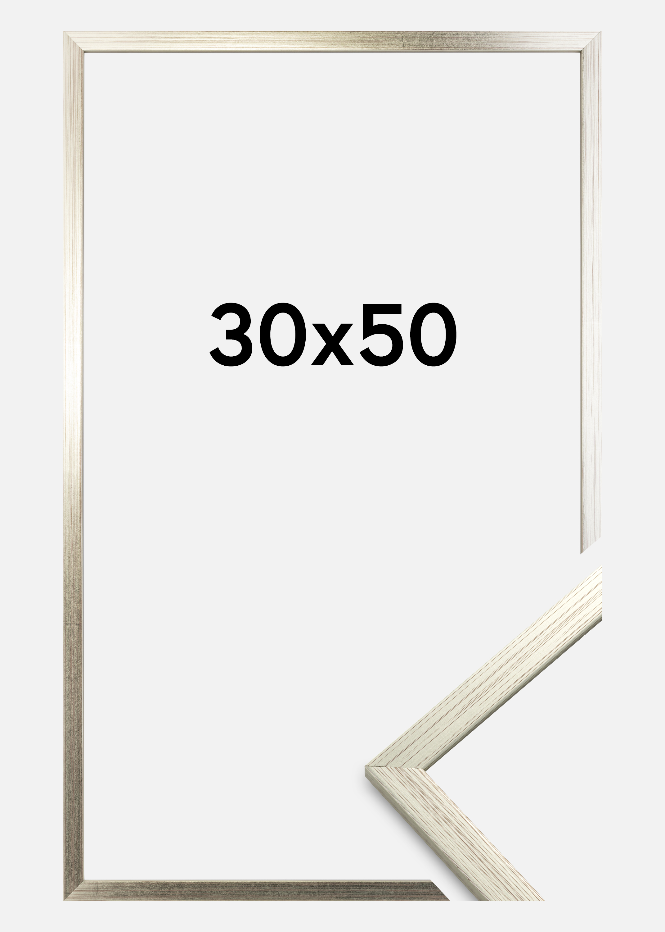 Frame Edsbyn Acrylic glass Silver 30x50 cm