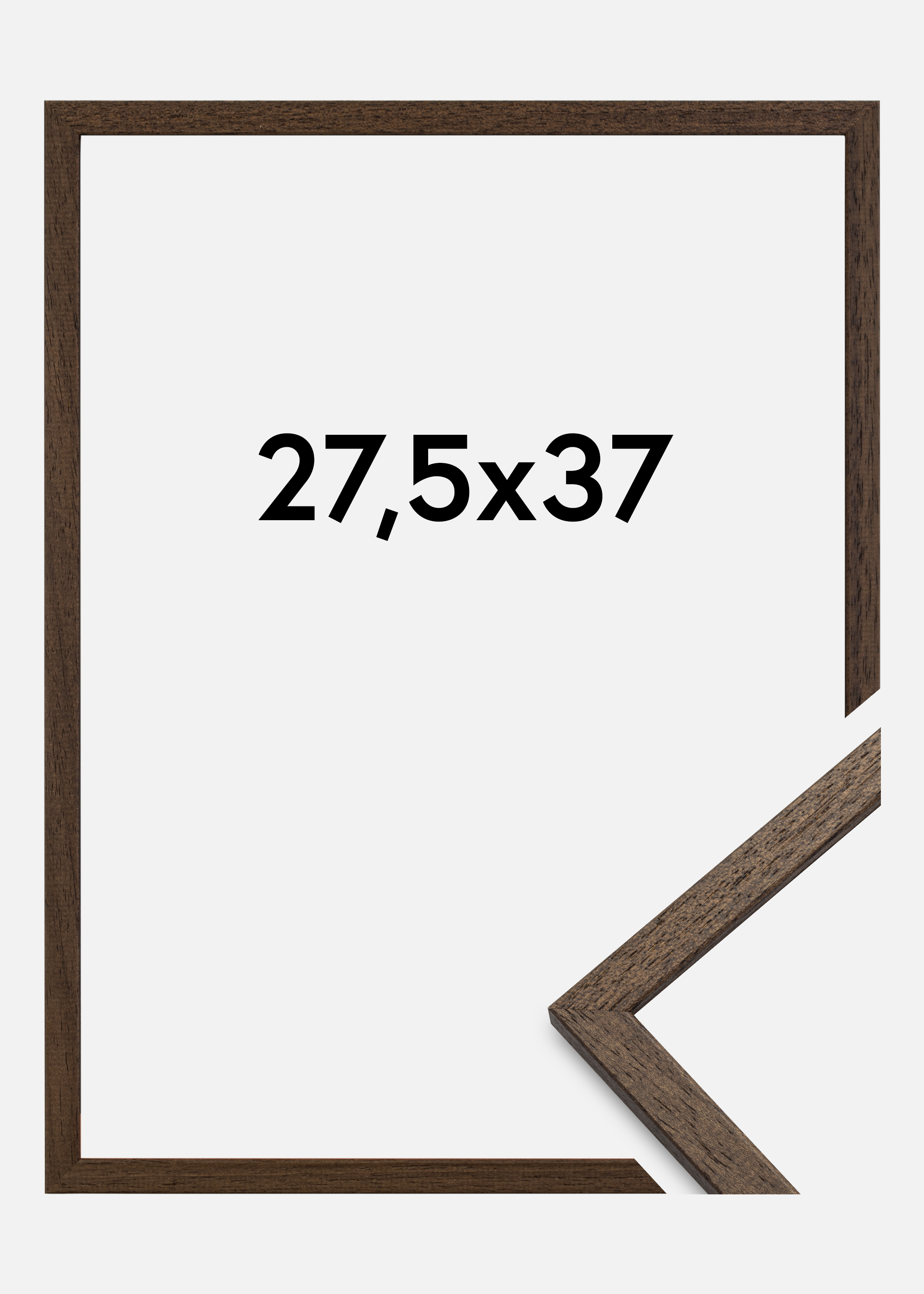 Frame Edsbyn Acrylic glass Walnut 27,5x37 cm