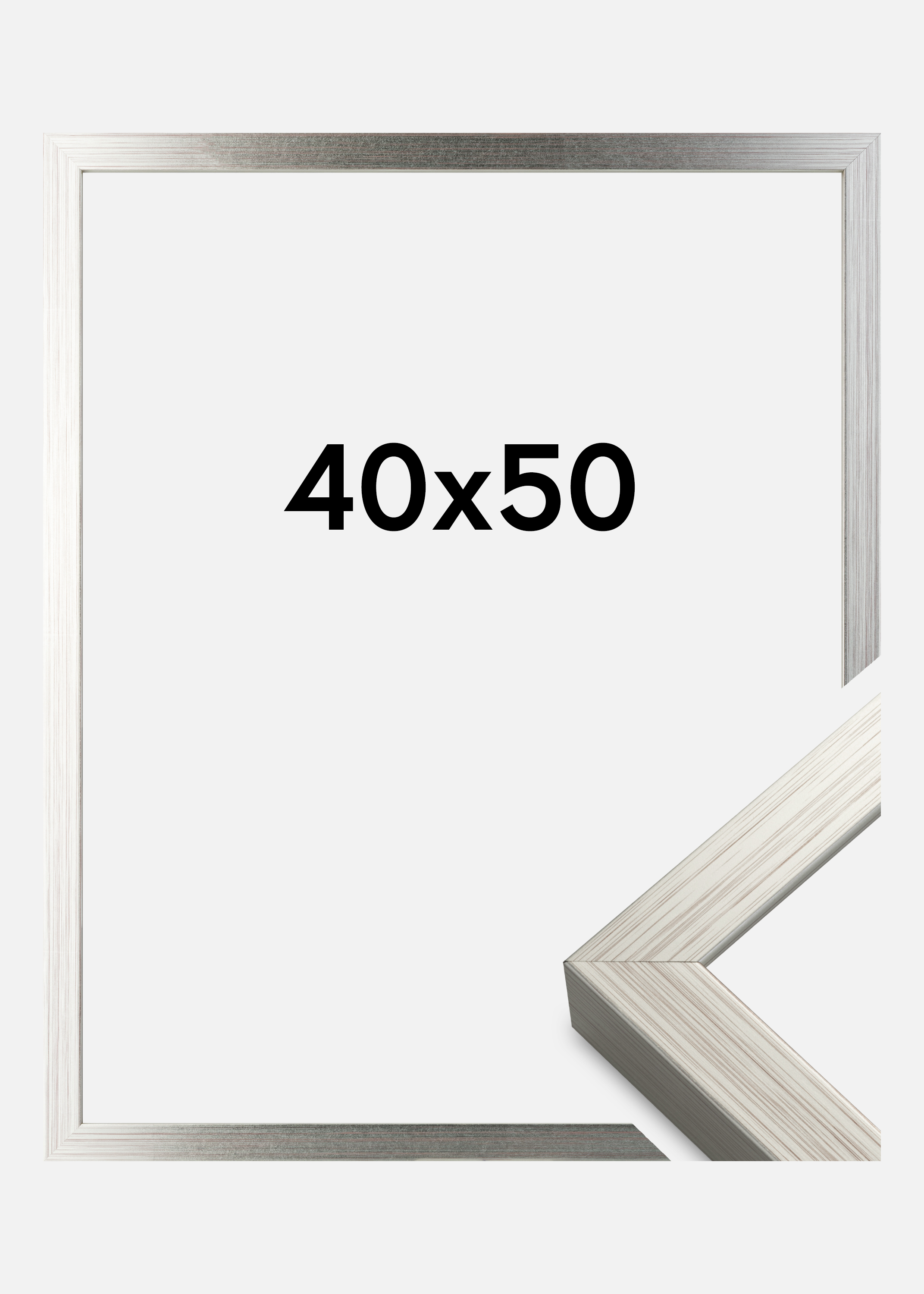 Frame Falun Acrylic glass Silver 40x50 cm