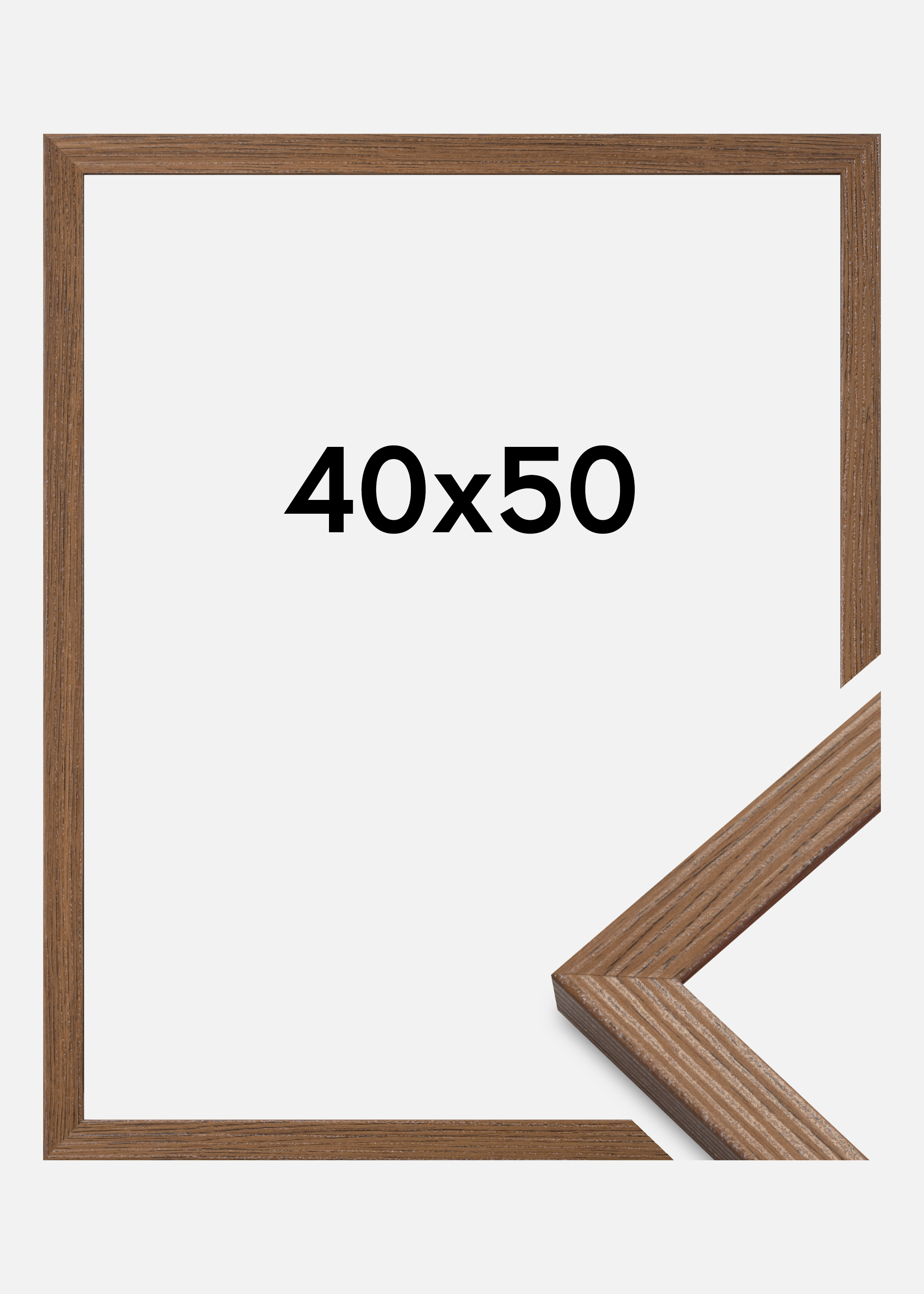 Frame Fiorito Acrylic Glass Dark Oak 40x50 cm