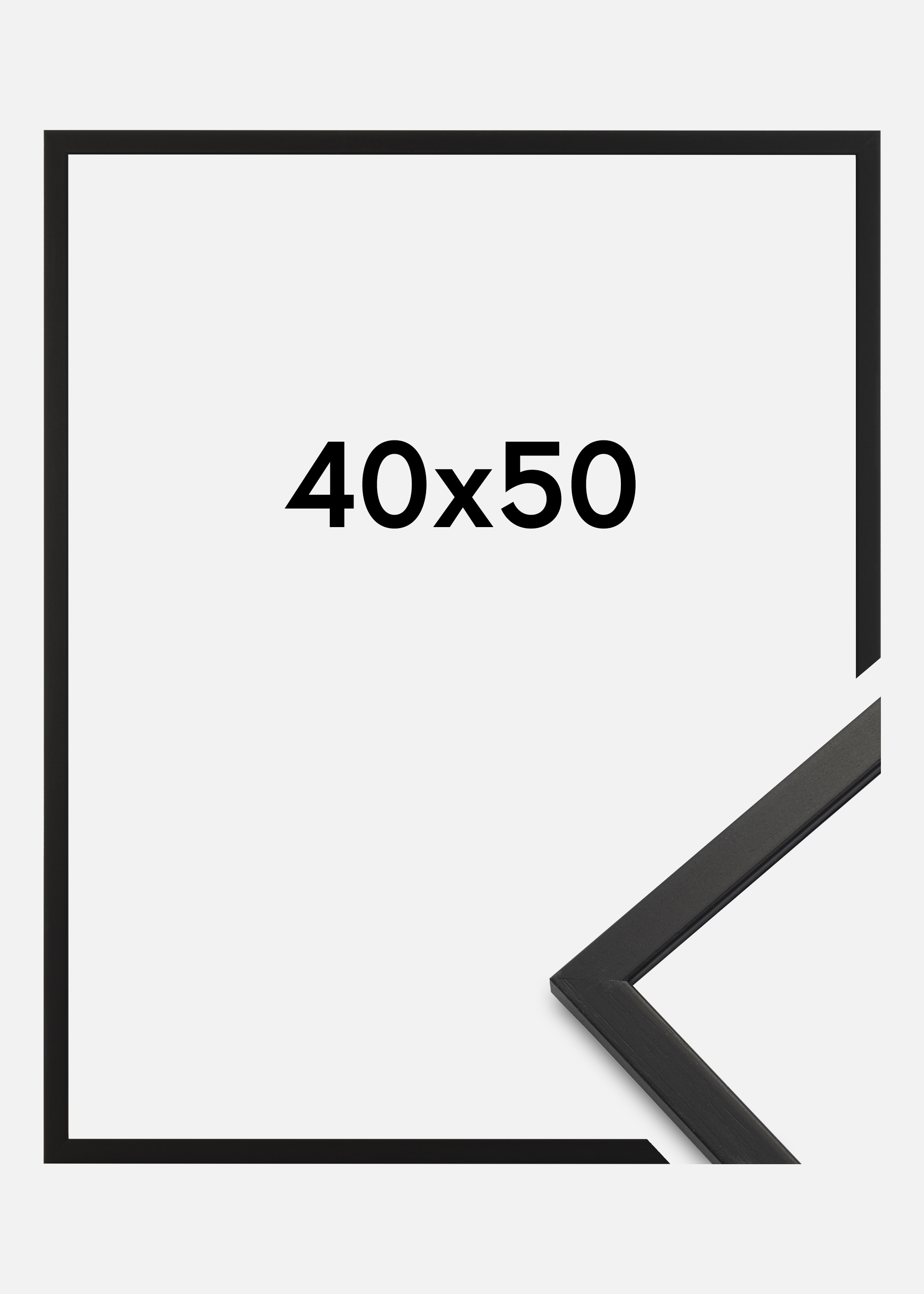 Frame Edsbyn Black Premium Anti-reflective 40x50 cm