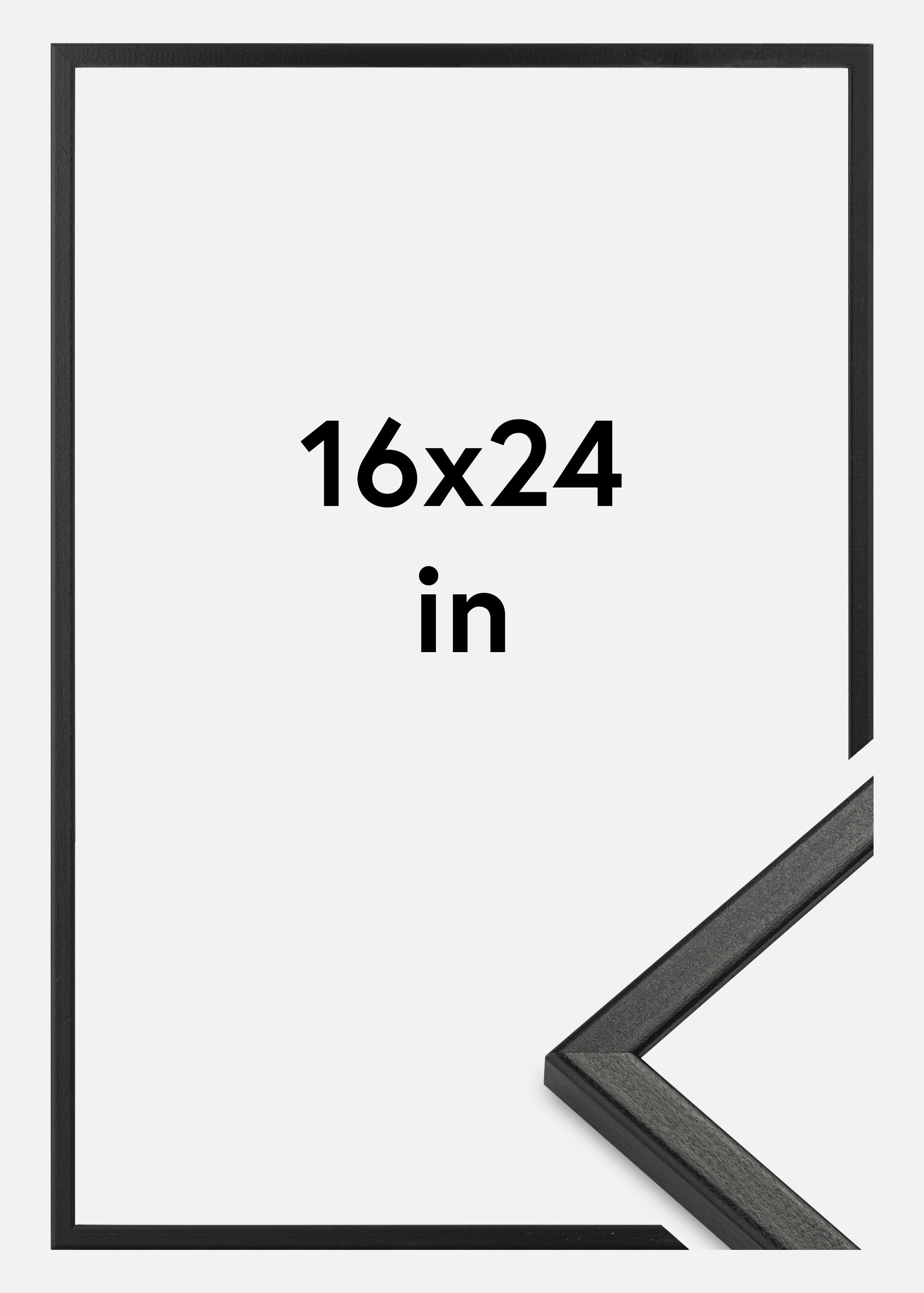 Frame Kaspar Acrylic Glass Black 16x24 inches (40.64x60.96 cm)