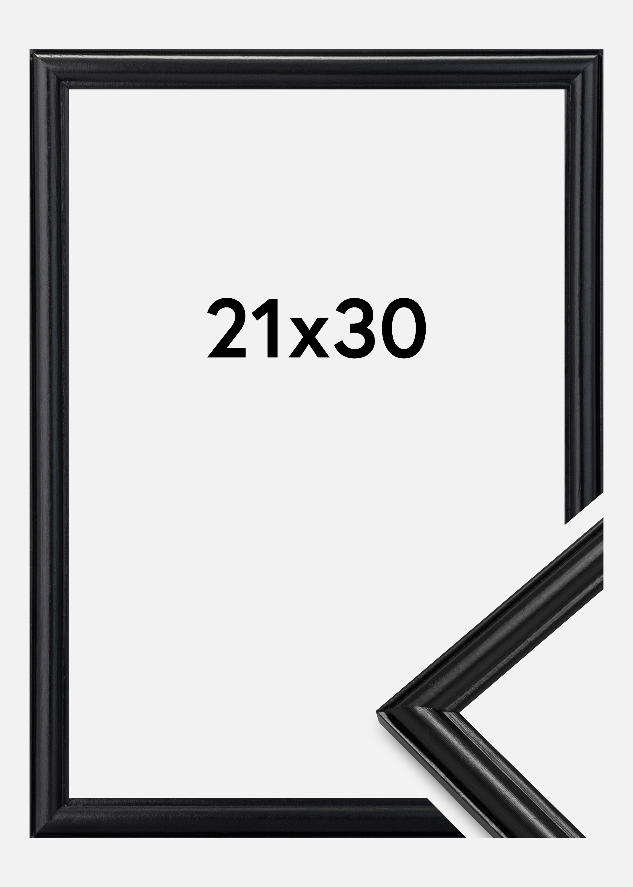 Frame Line Black 21x30 cm