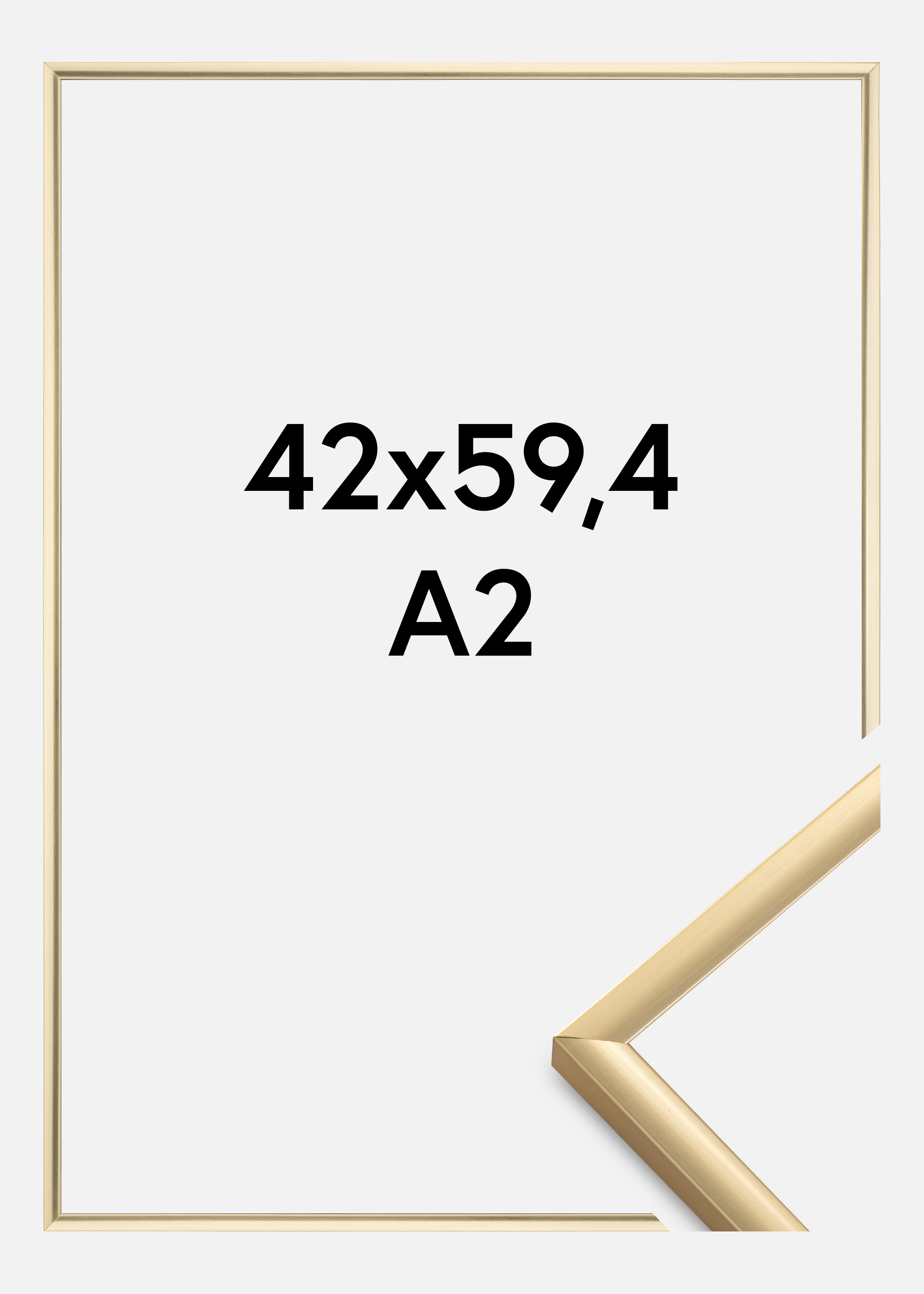 Frame New Lifestyle Acrylic glass Gold 42x59,4 cm (A2)