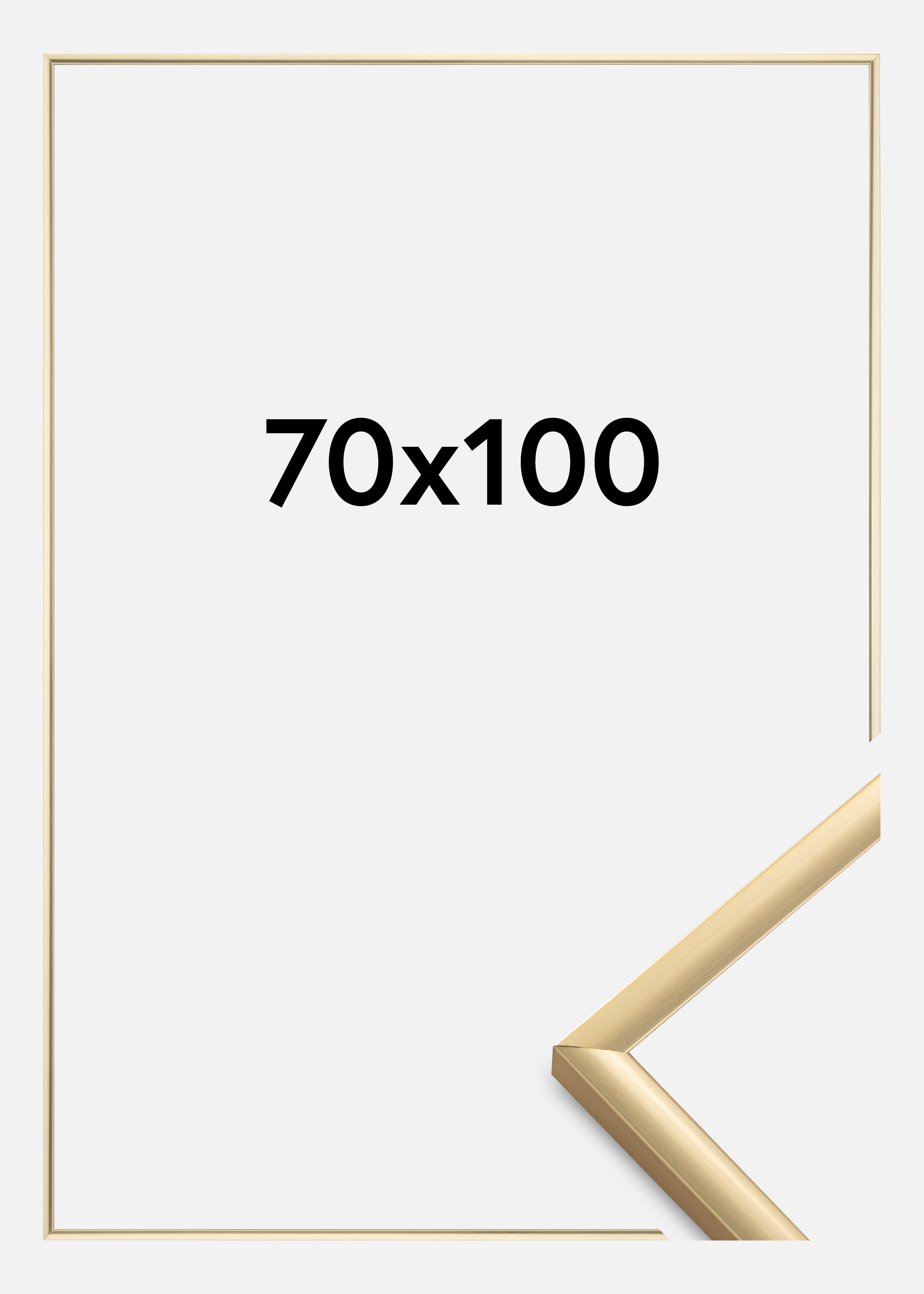 Frame New Lifestyle Acrylic glass Gold 70x100 cm