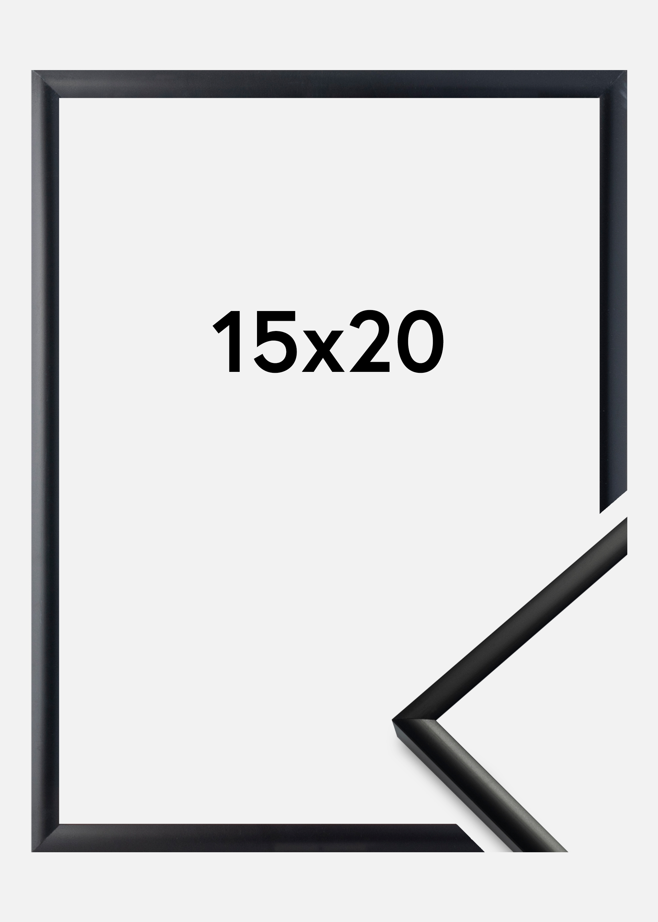Frame New Lifestyle Acrylic Glass Matt Black 15x20 cm