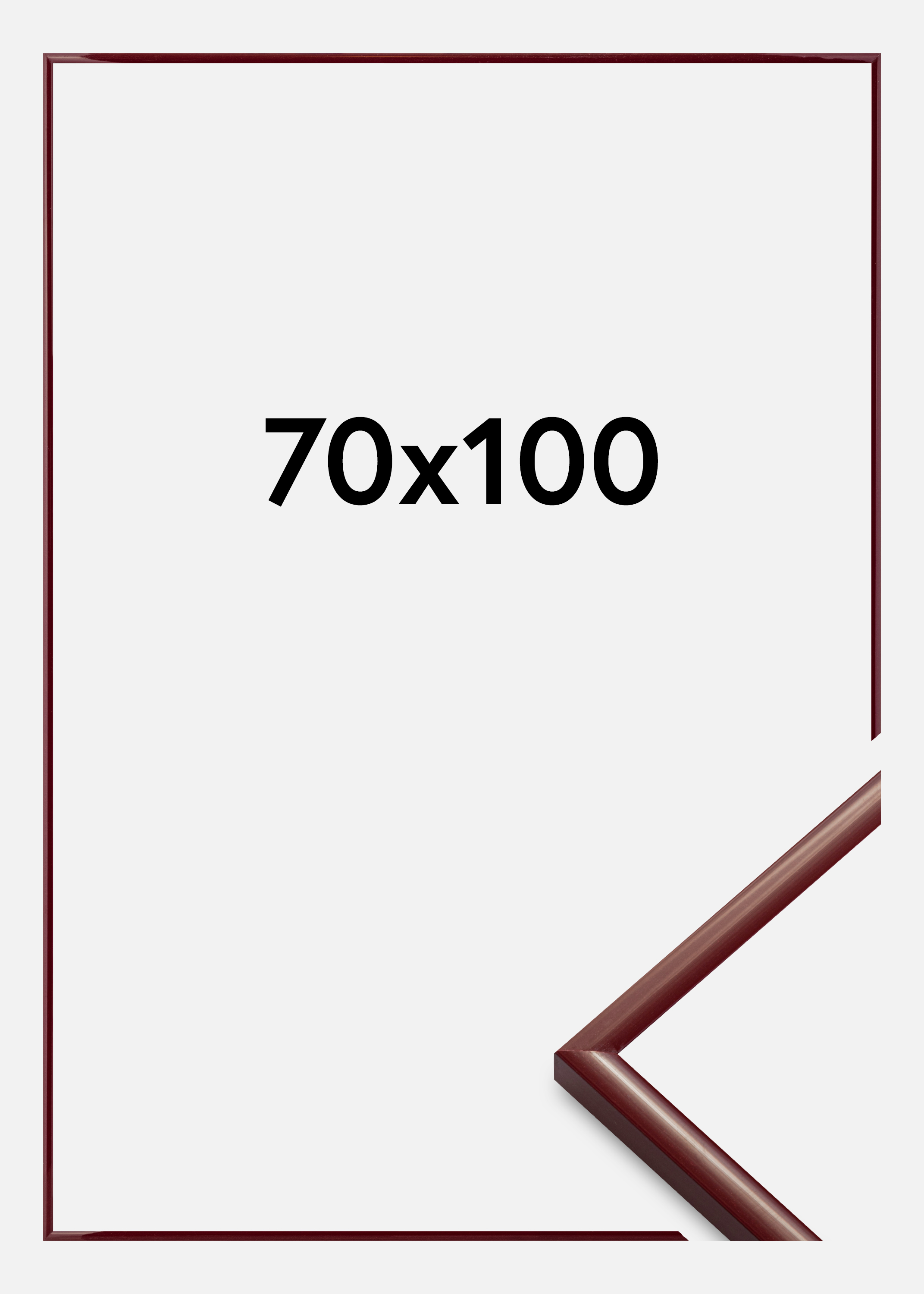 Frame New Lifestyle Acrylic Glass Dark Red 70x100 cm
