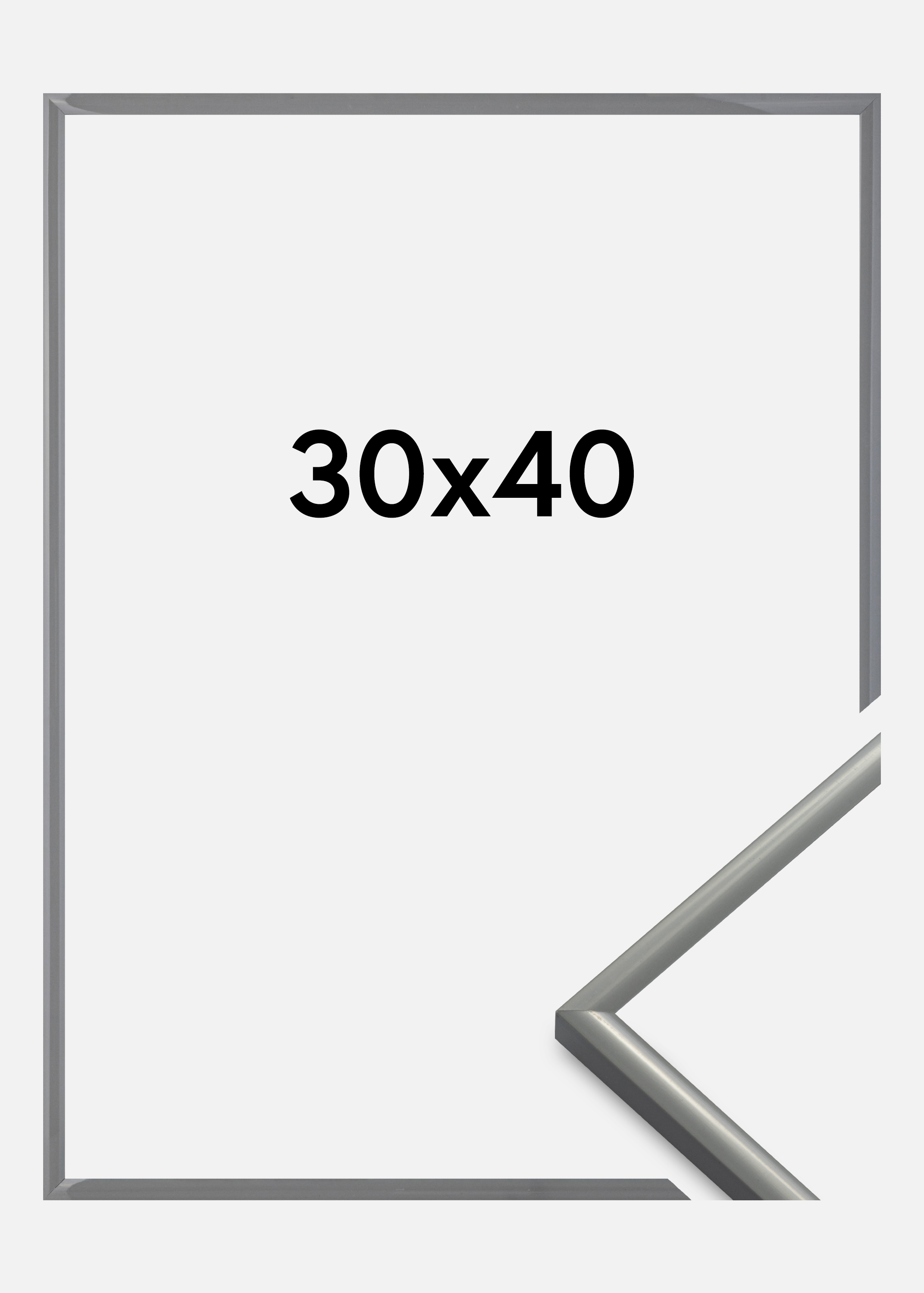 Frame New Lifestyle Acrylic Glass Light Grey 30x40 cm