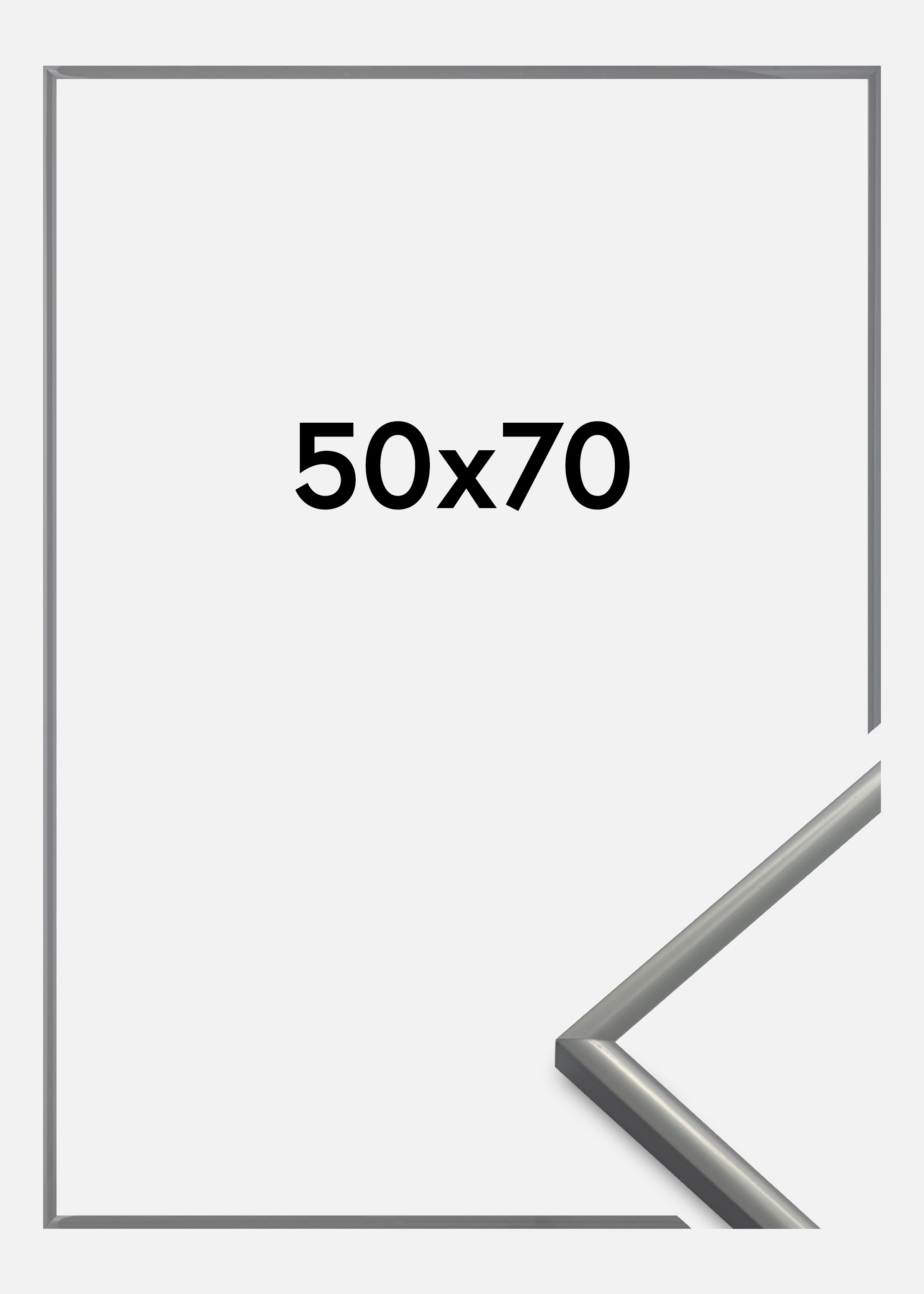 Frame New Lifestyle Acrylic Glass Light Grey 50x70 cm