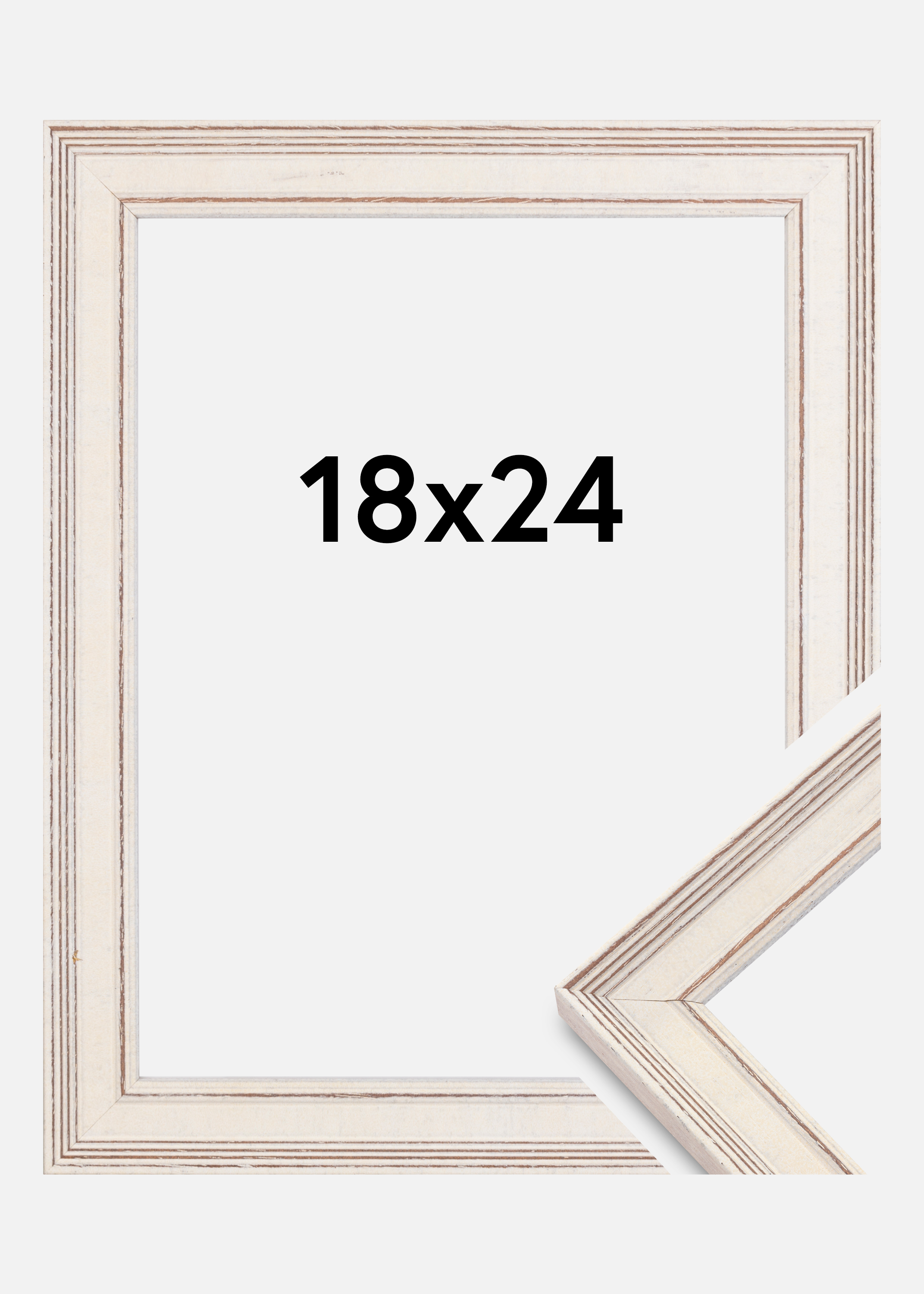 Frame Shabby Chic White 18x24 cm