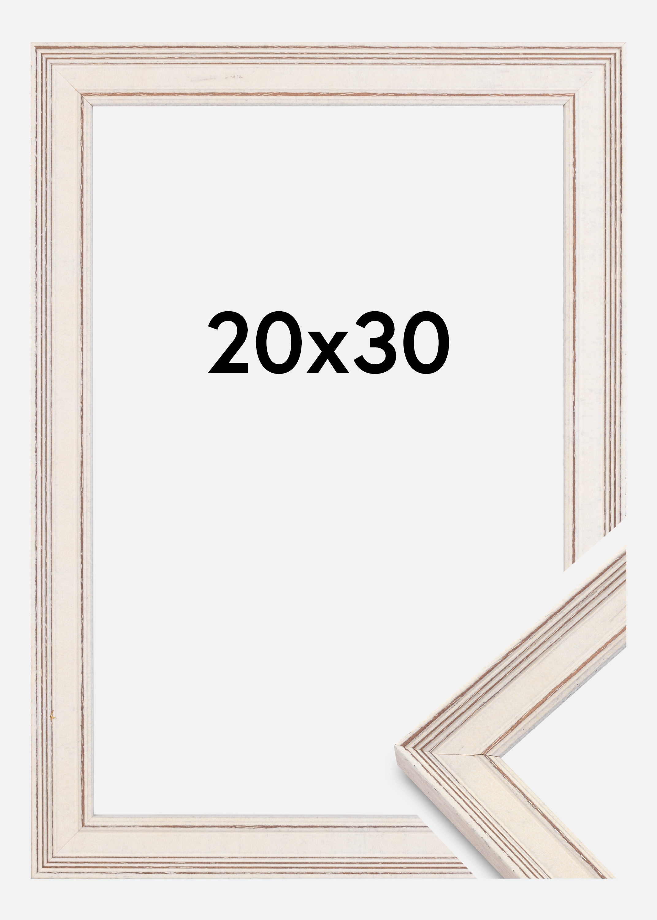 Frame Shabby Chic White 20x30 cm