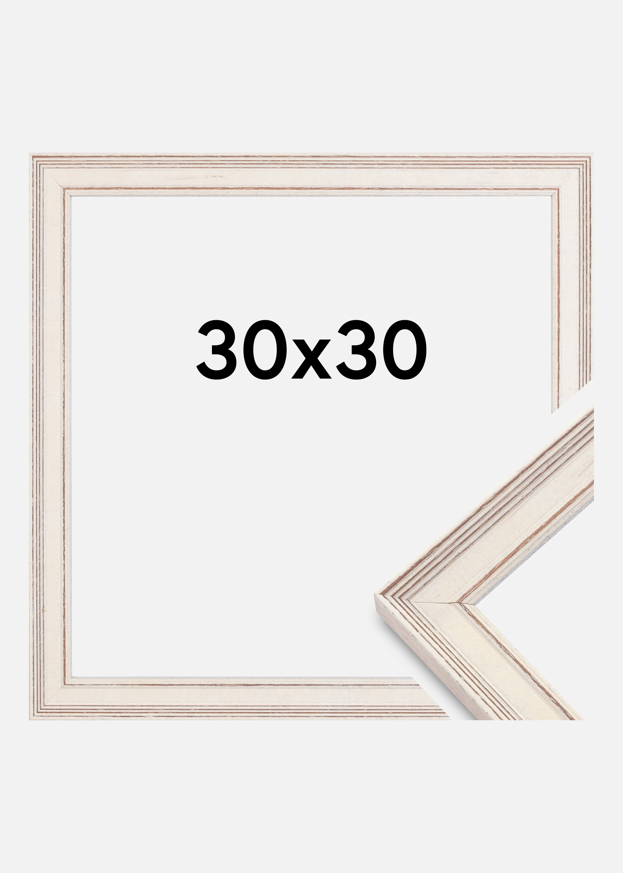 Frame Shabby Chic White 30x30 cm