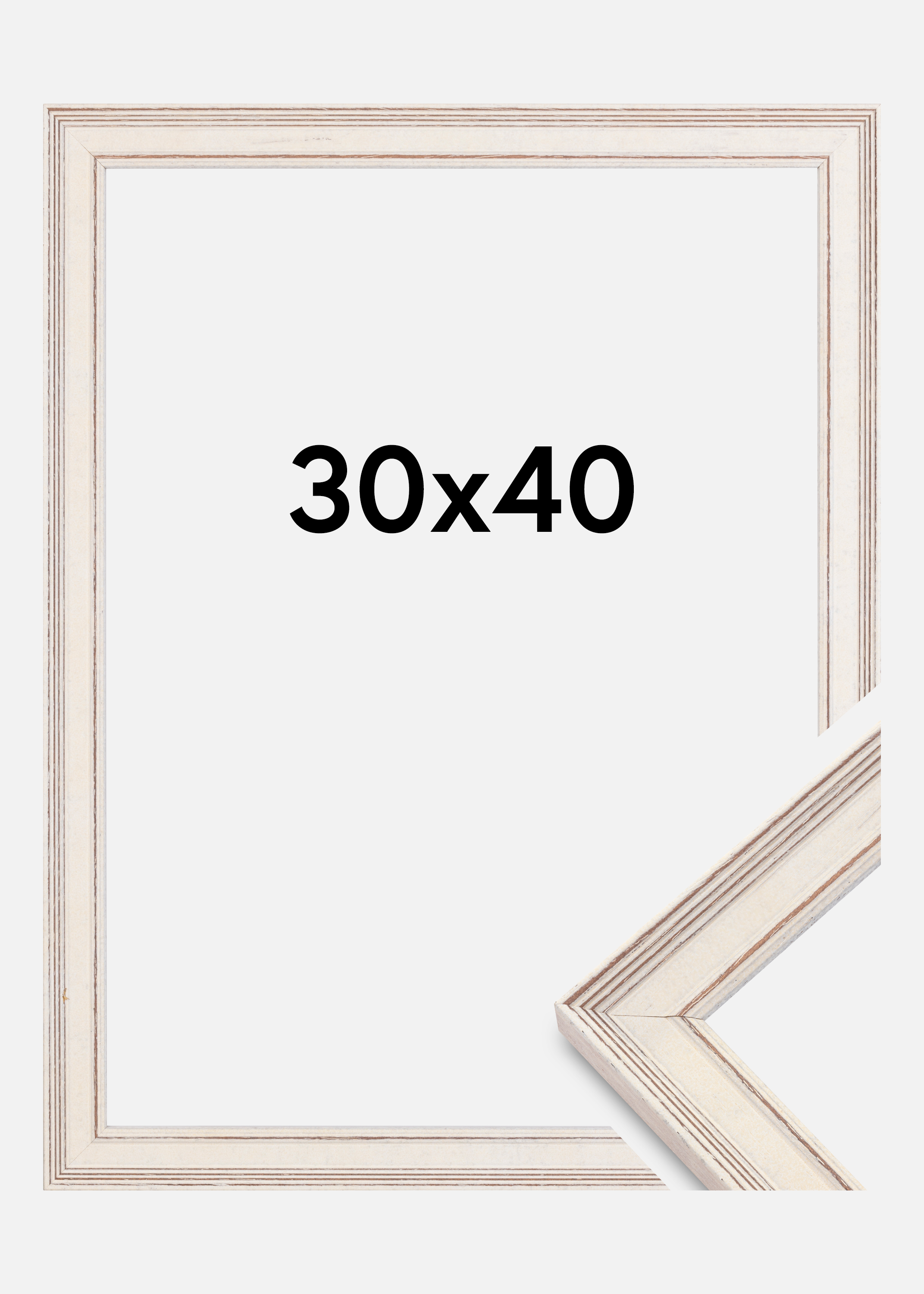Frame Shabby Chic White 30x40 cm