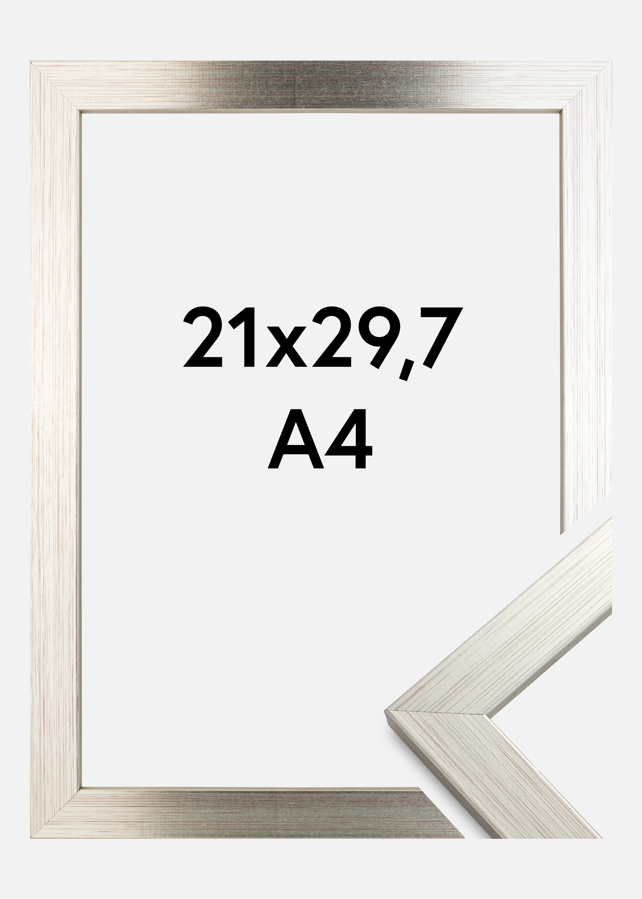 Frame Silver Wood 21x29,7 cm (A4)