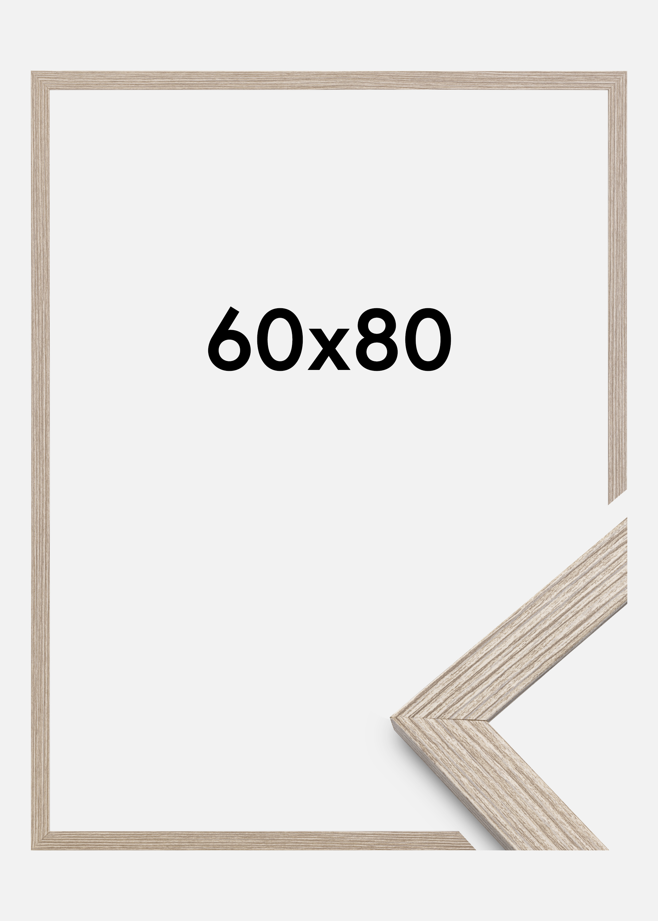 Frame Stilren Acrylic glass Greige Oak 60x80 cm