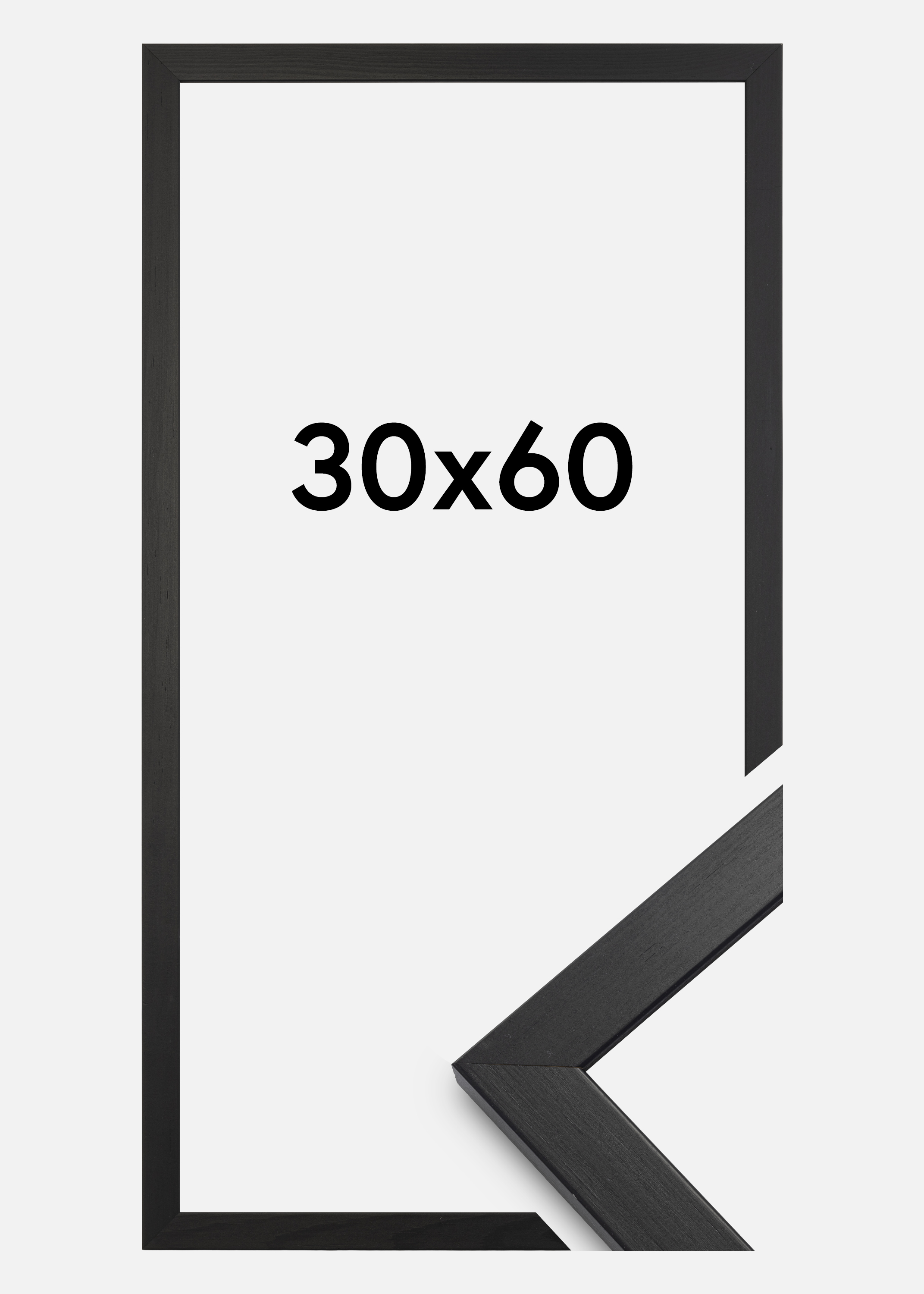 Frame Stilren Black 30x60 cm