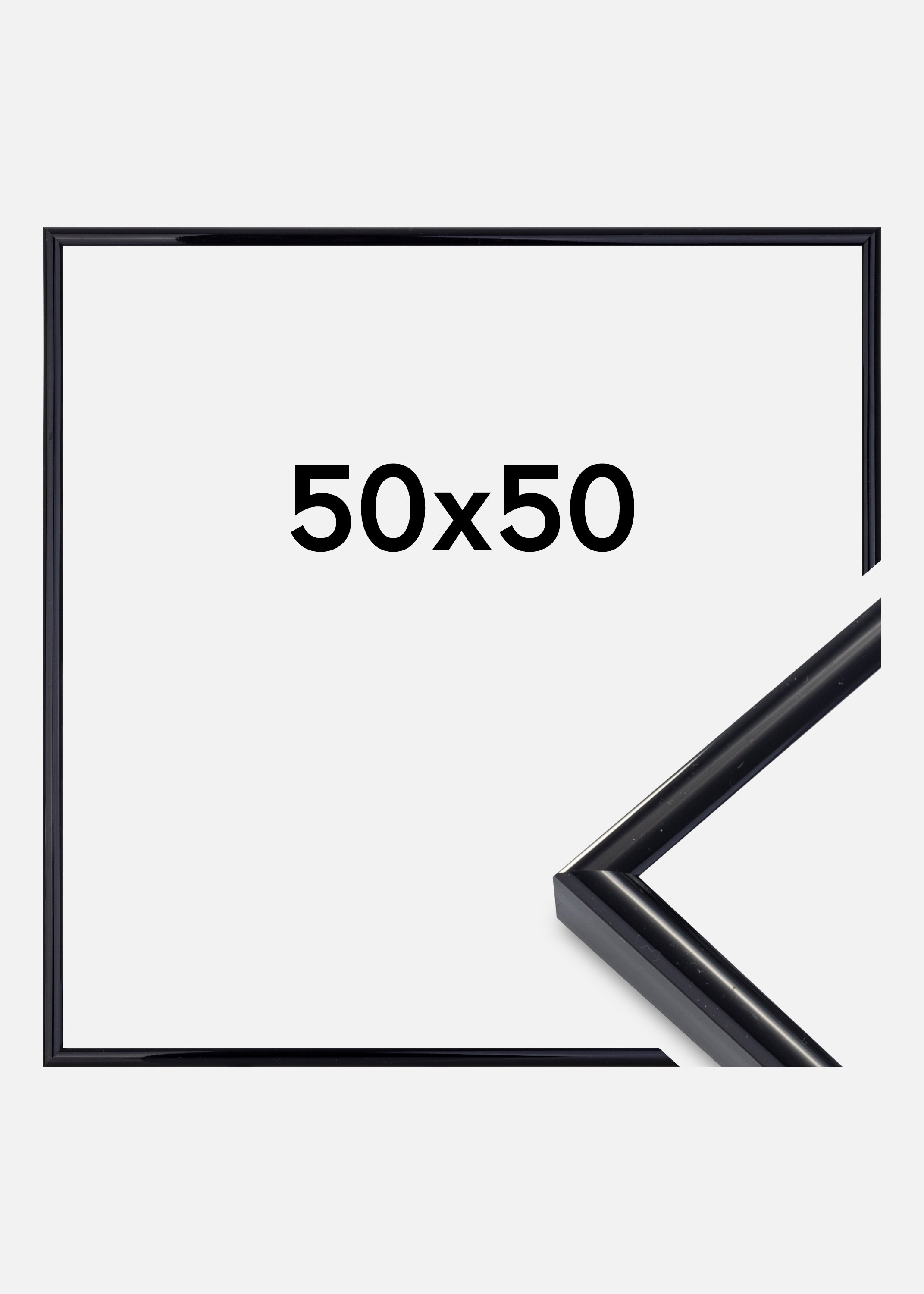 Frame Victoria Acrylic glass Black 50x50 cm