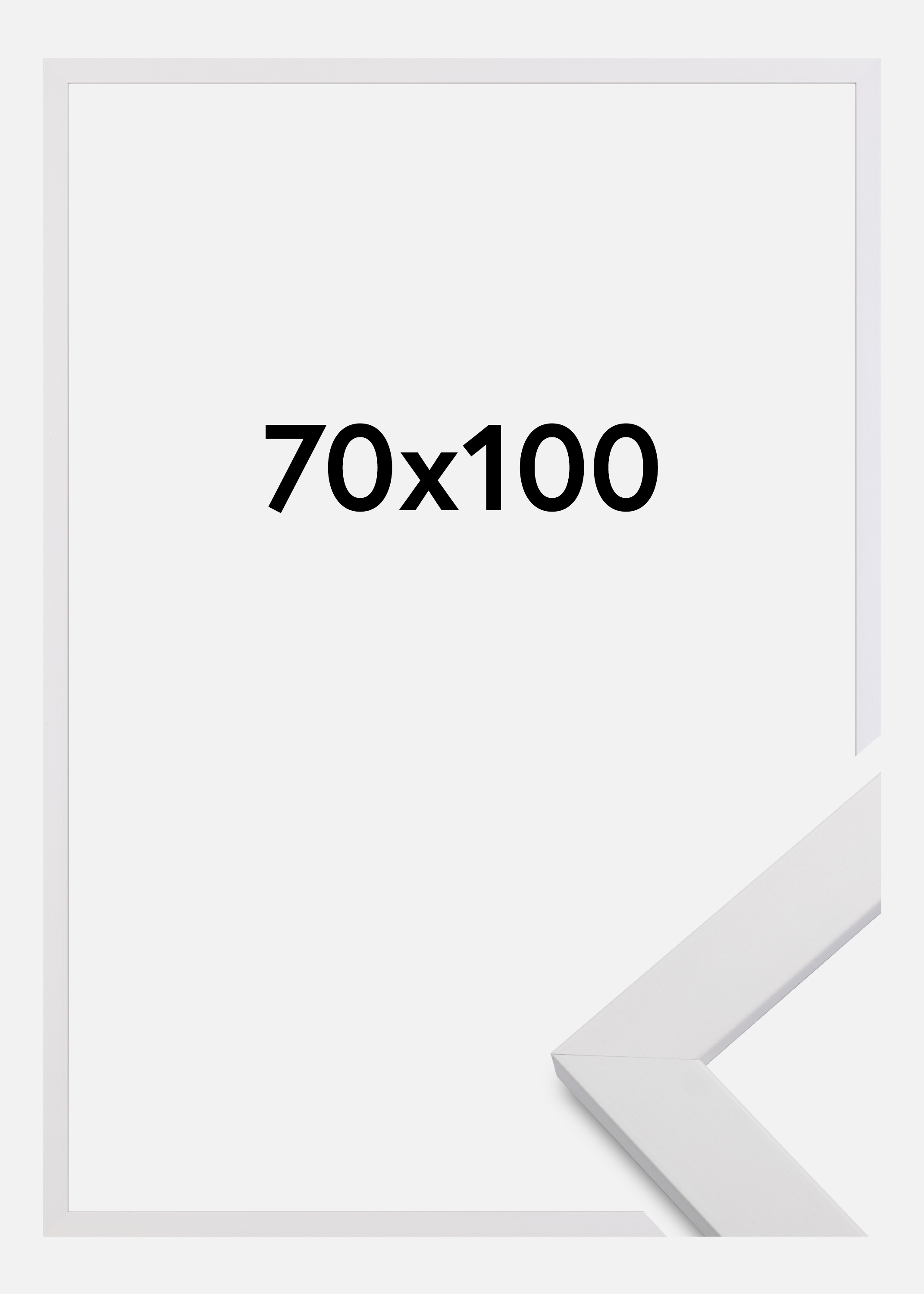 Frame White Wood 70x100 cm