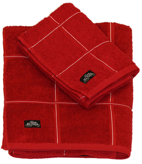 Redlunds Hand Towel Terry Cloth - Venetian Red 90x150 cm