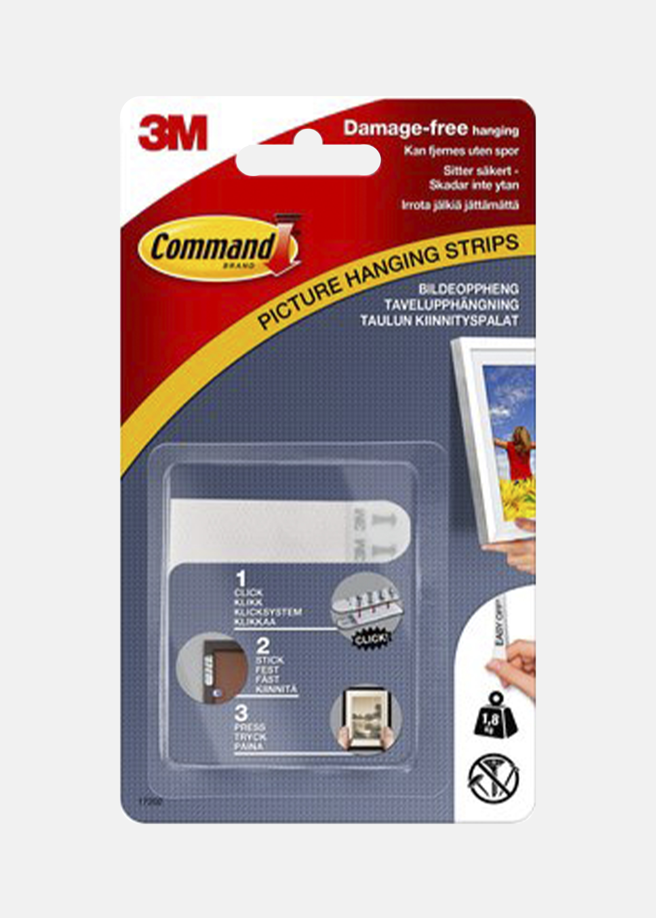 3M Command Small Picture attachment White -  1.8 kg