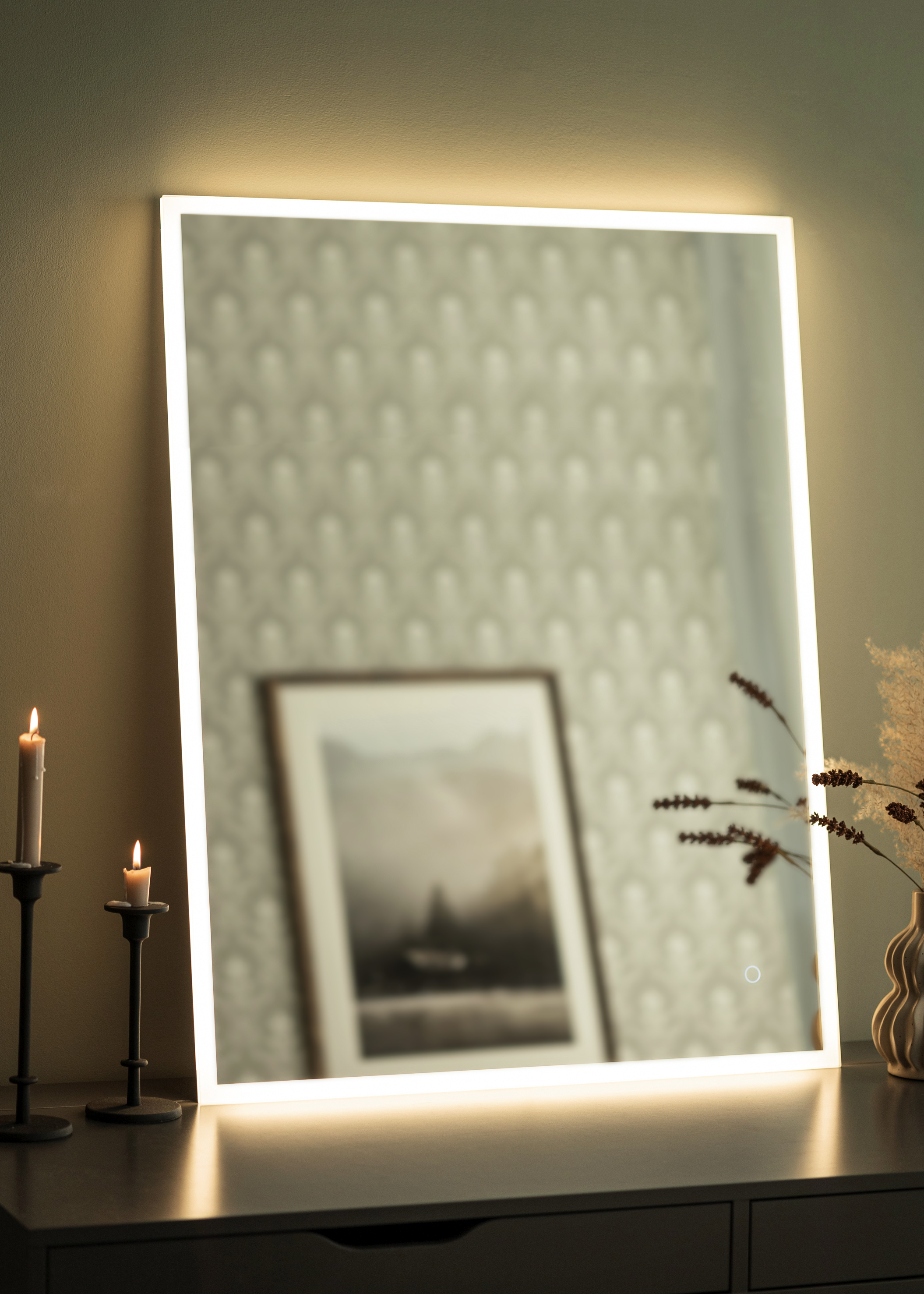 KAILA Mirror Corners II LED 70x90 cm