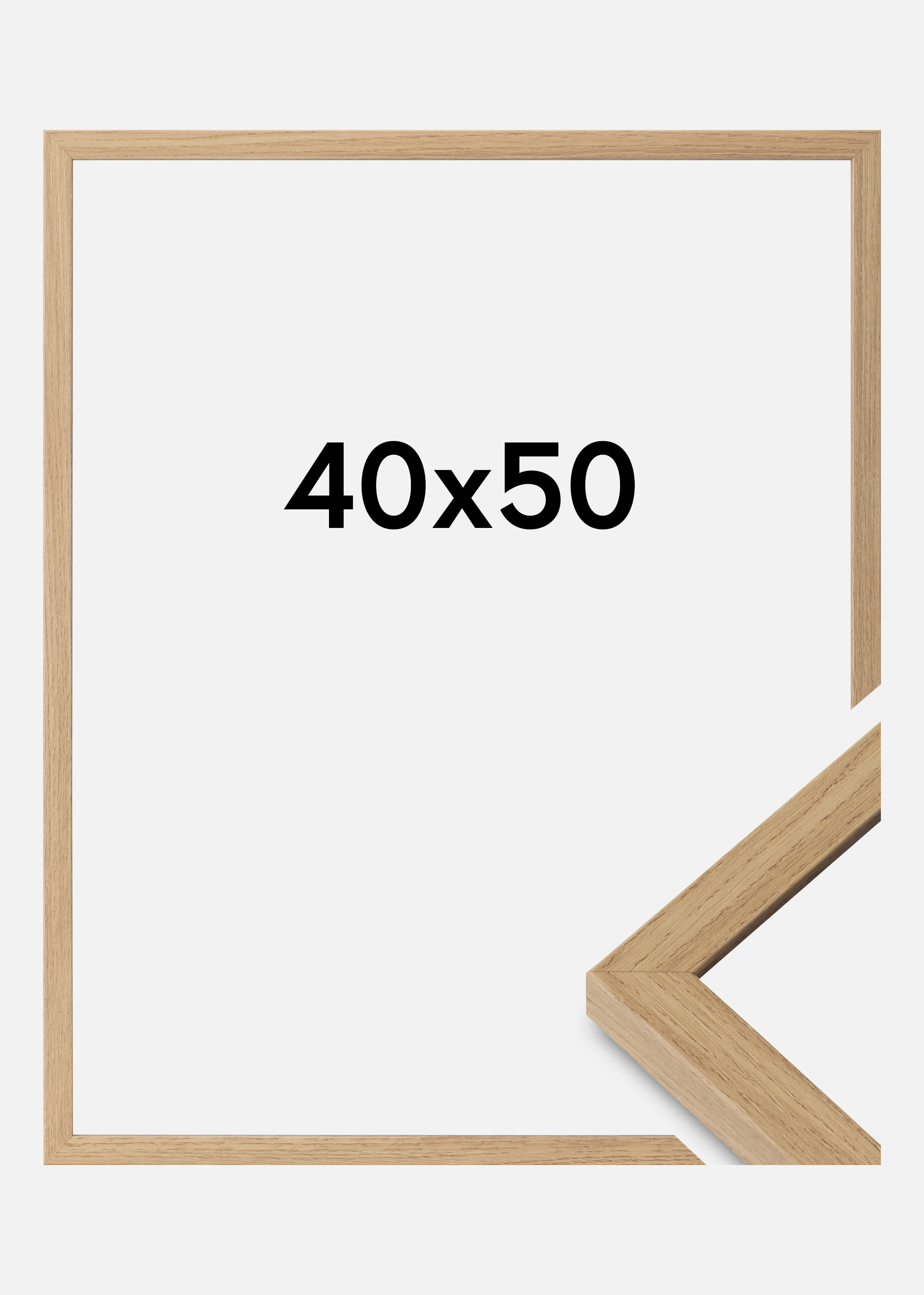 Frame Ares Acrylic Glass Natural Oak 40x50 cm