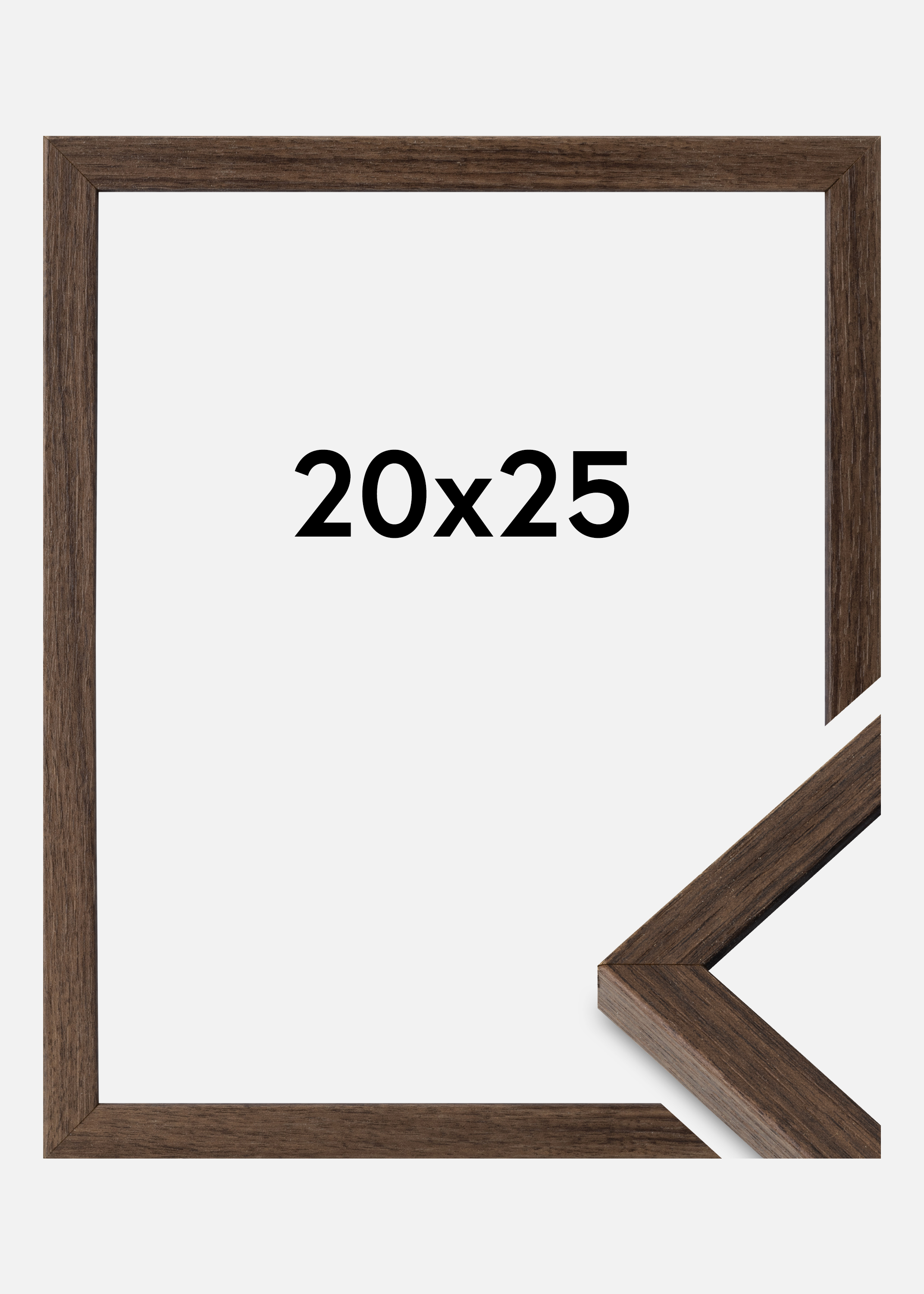 Frame Ares Acrylic Glass Walnut 20x25 cm