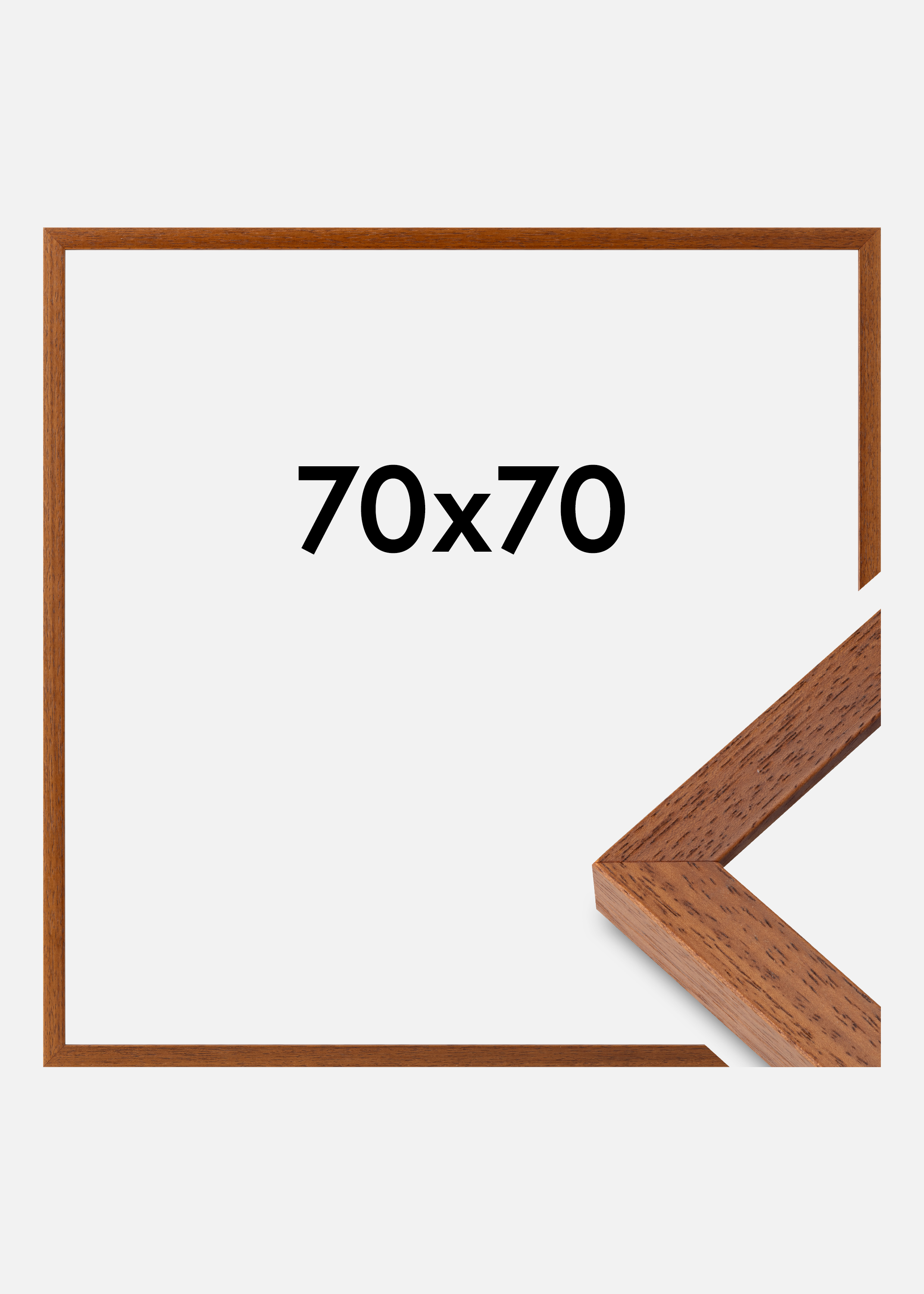 Frame Hermes Acrylic Glass Beech 70x70 cm