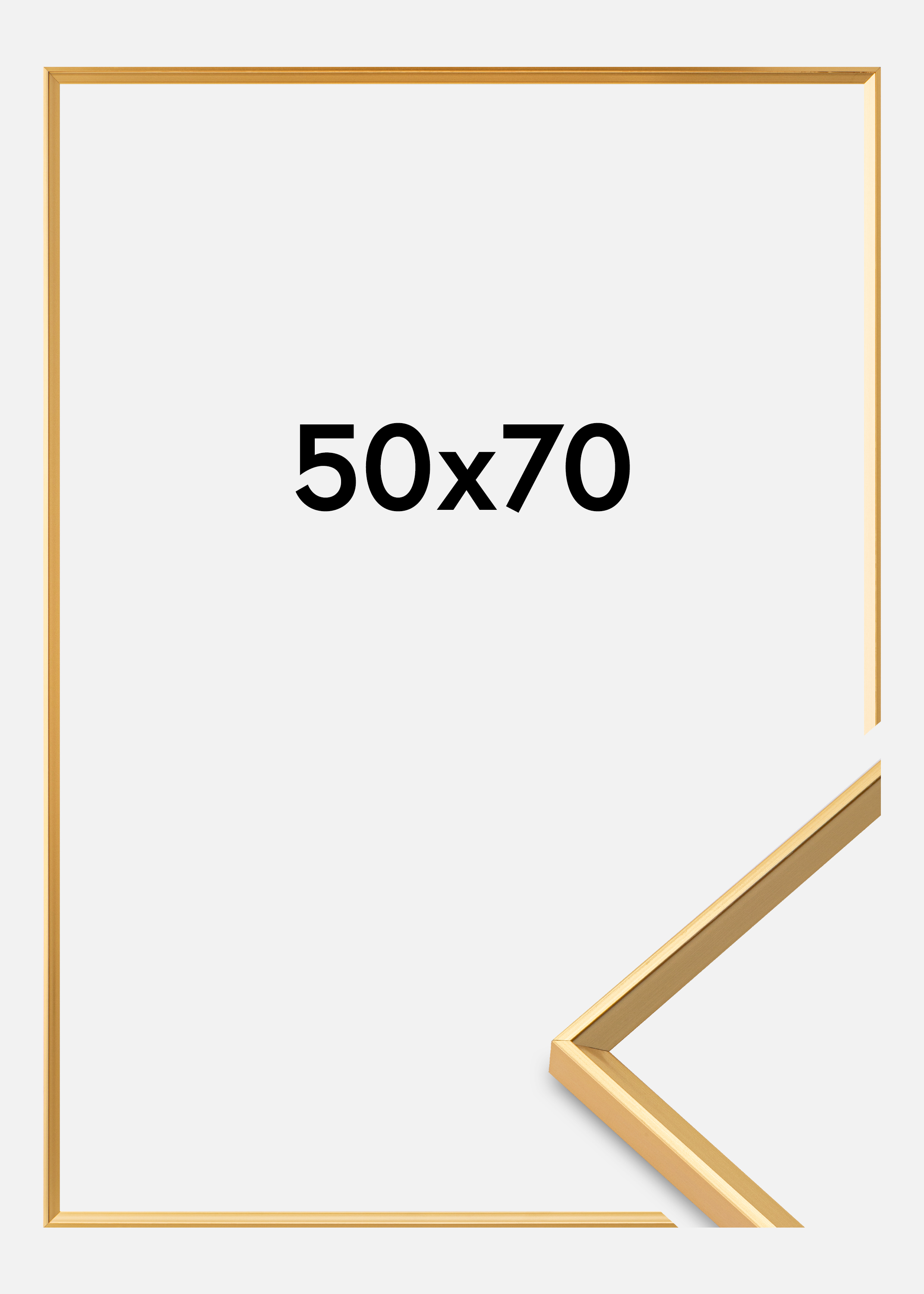 Frame Desire Acrylic glass Gold 50x70 cm