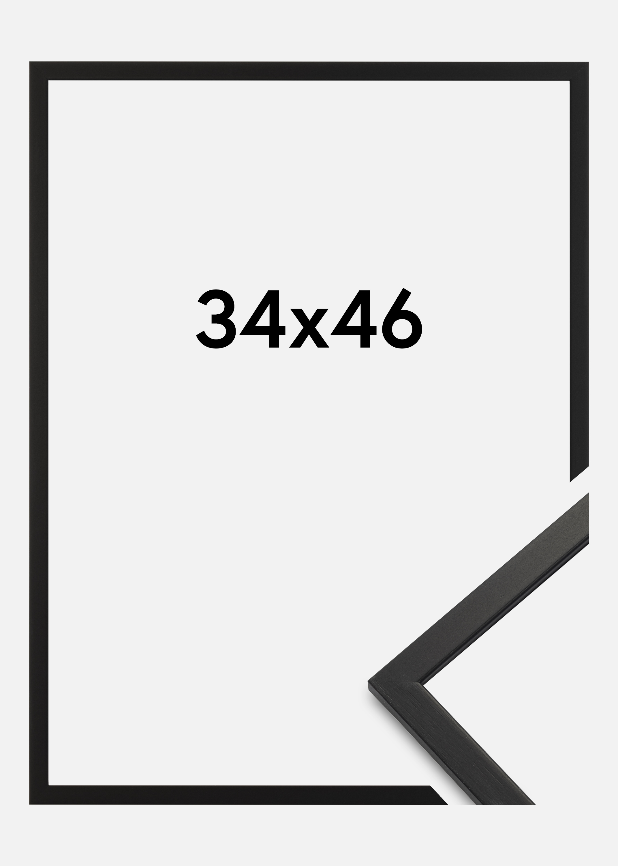 Frame Edsbyn Acrylic glass Black 34x46 cm