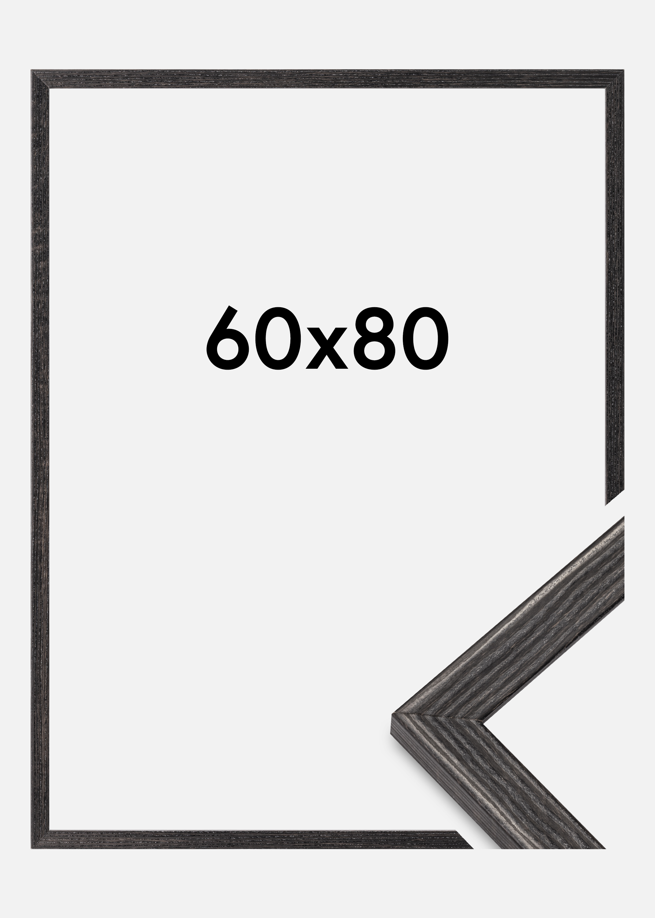 Frame Fiorito Acrylic Glass Dark Grey 60x80 cm