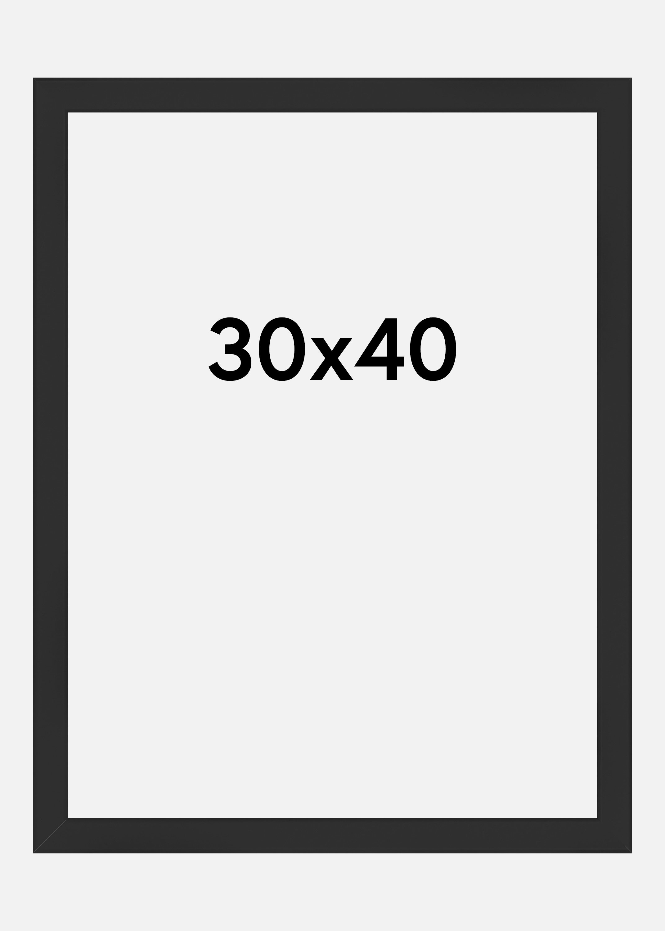 Frame Liv Acrylic Glass Black 30x40 cm