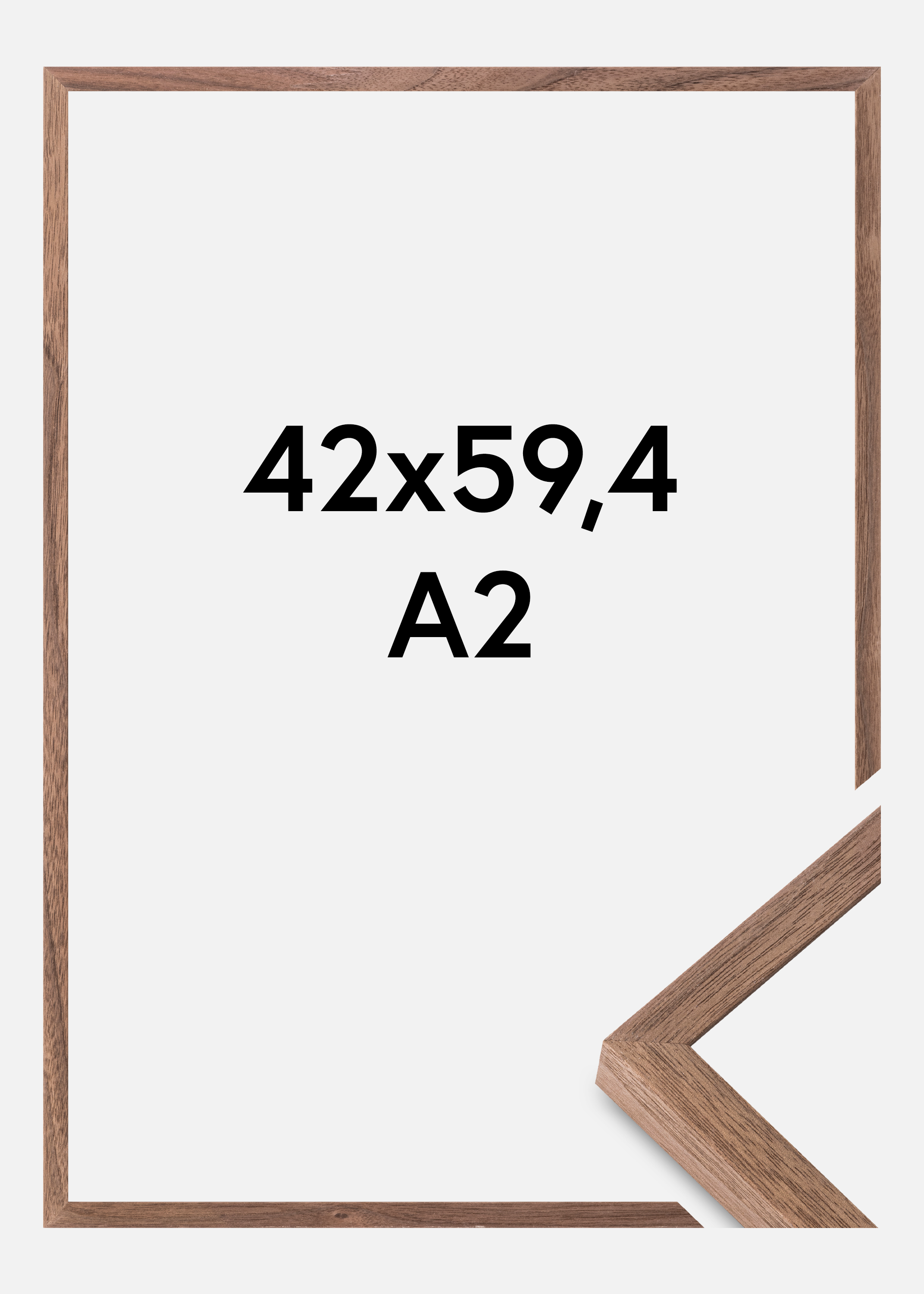 Frame Soul Walnut Veneer Acrylic glass 42x59.4 cm (A2)