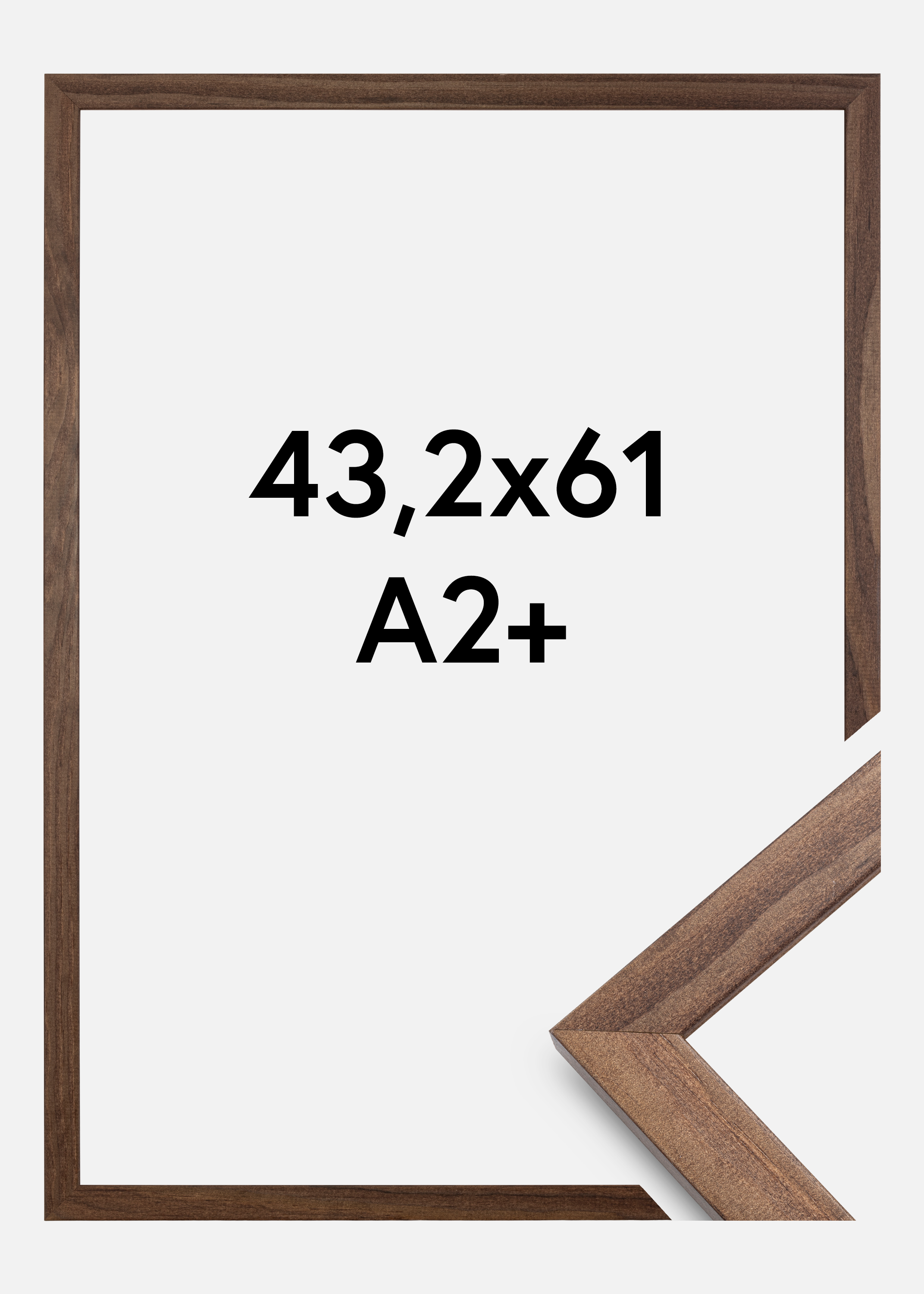 Frame Stilren Acrylic glass Walnut 43.2x61 cm (A2+)