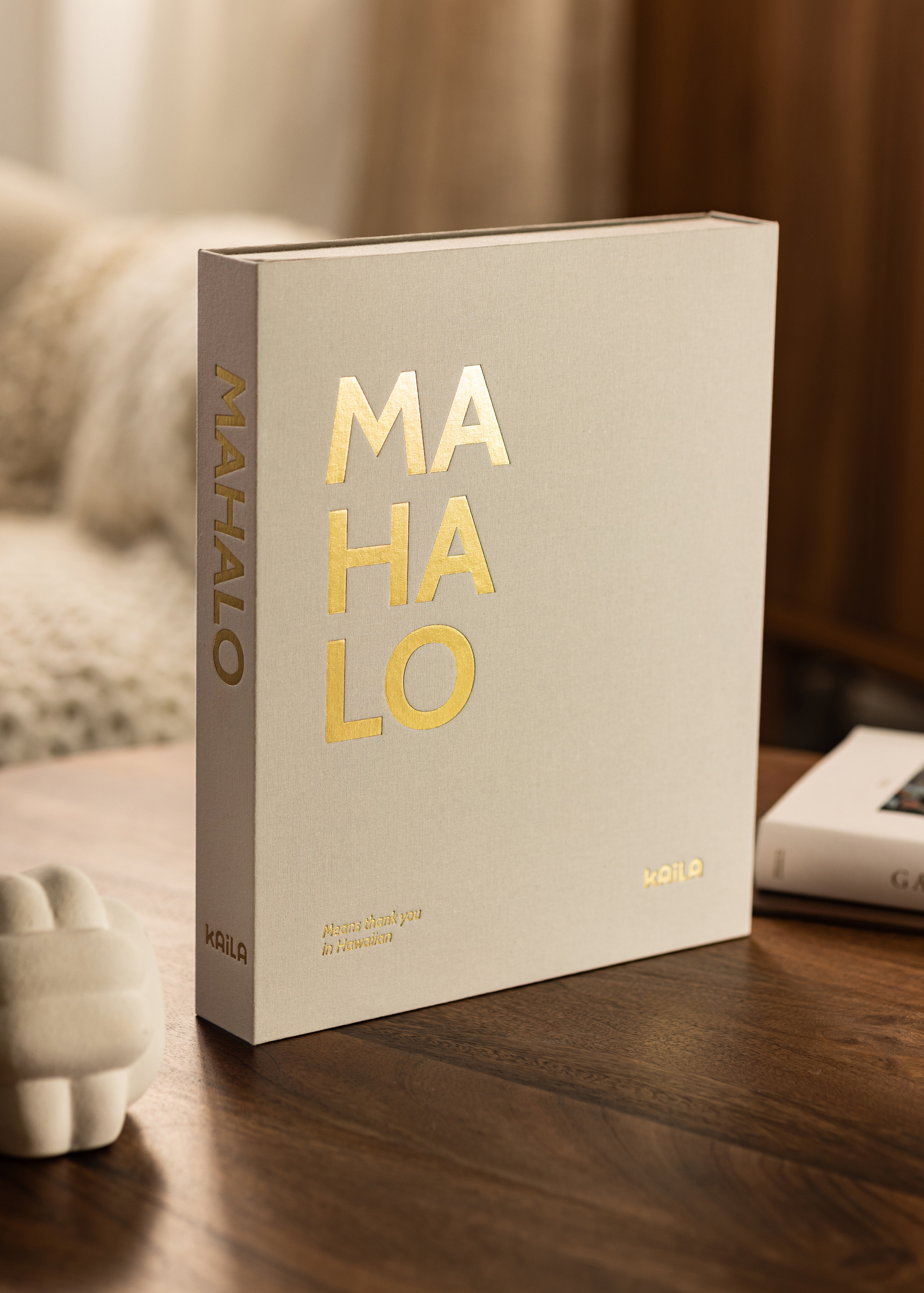 KAILA MAHALO - Coffee Table Photo Album (60 Black Pages)