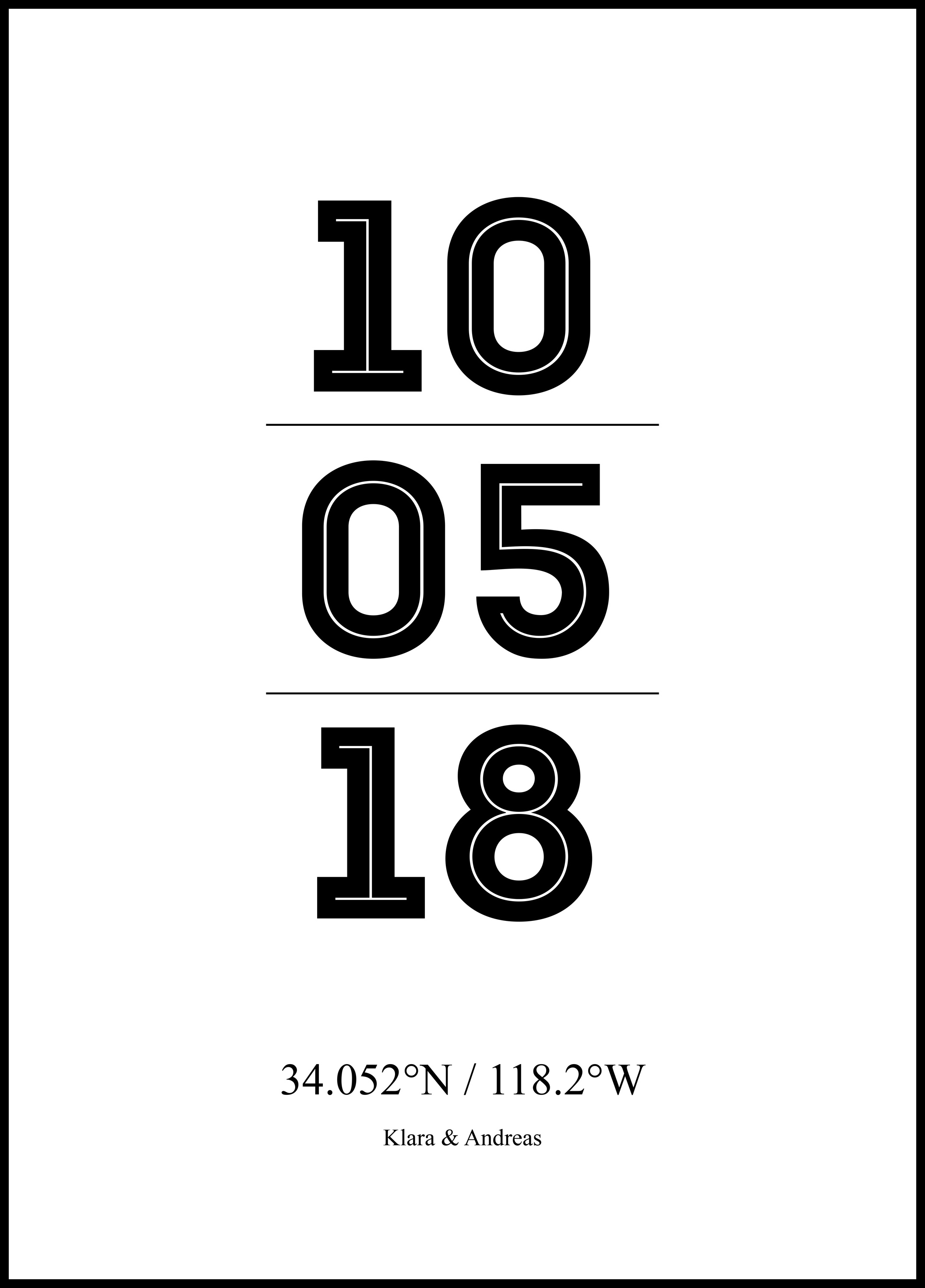 Wedding Date (21x29,7 cm (A4))