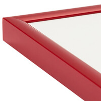 Colourful picture frames in red