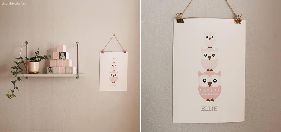 Childrens' room decor - name posters for children