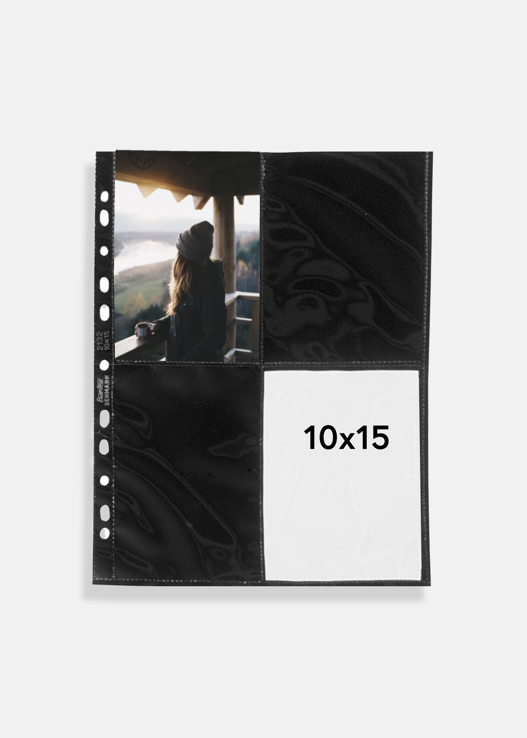 Photo sleeves 10x15 cm vertical - 10-pack Black