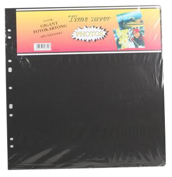 Focus Album sheets Timesaver Gigant - 10 Black sheets