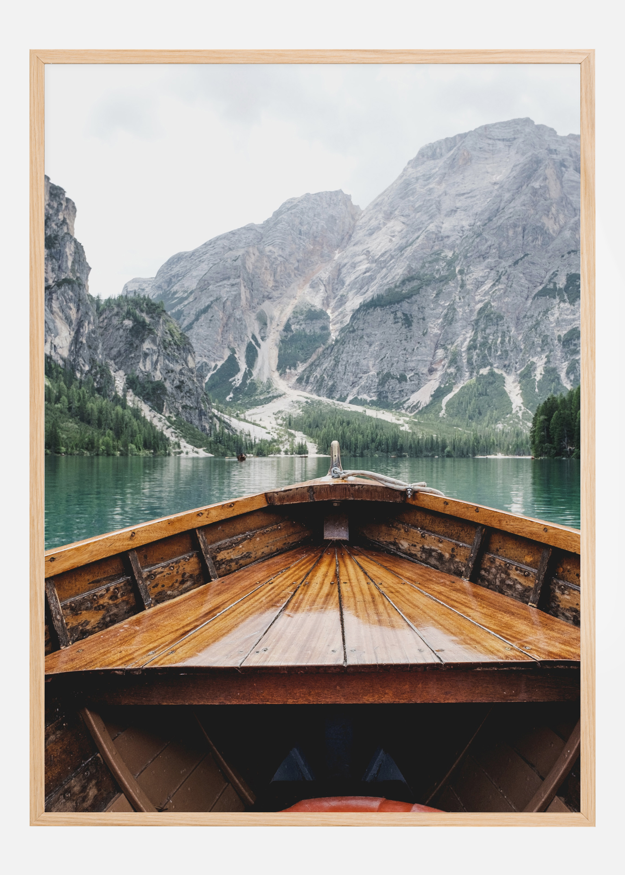 Boat In The Loch Poster (21x29.7 cm (A4))