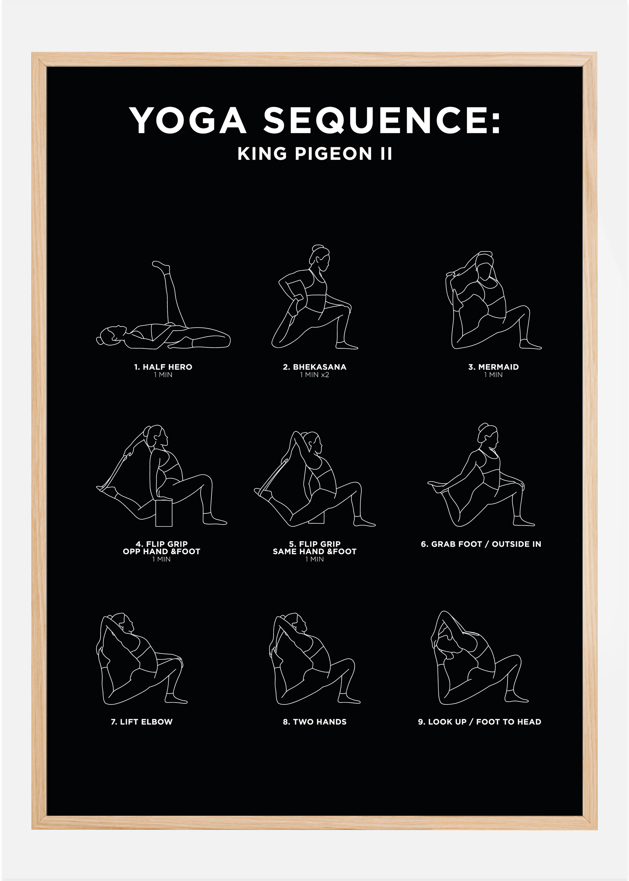 King Pigeon II - Black Poster (50x70 cm)