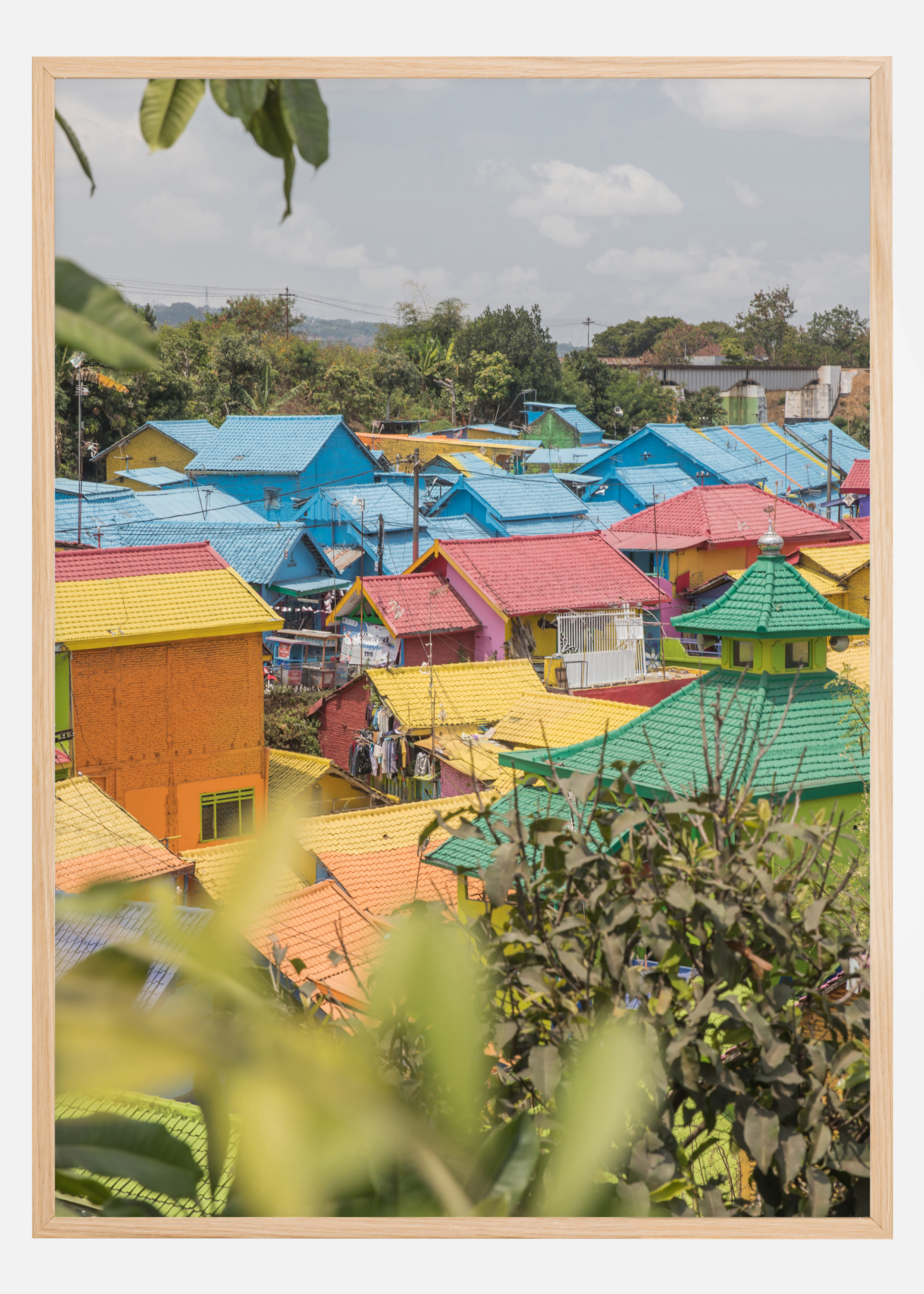 Colorful Village Poster (21x29.7 cm (A4))