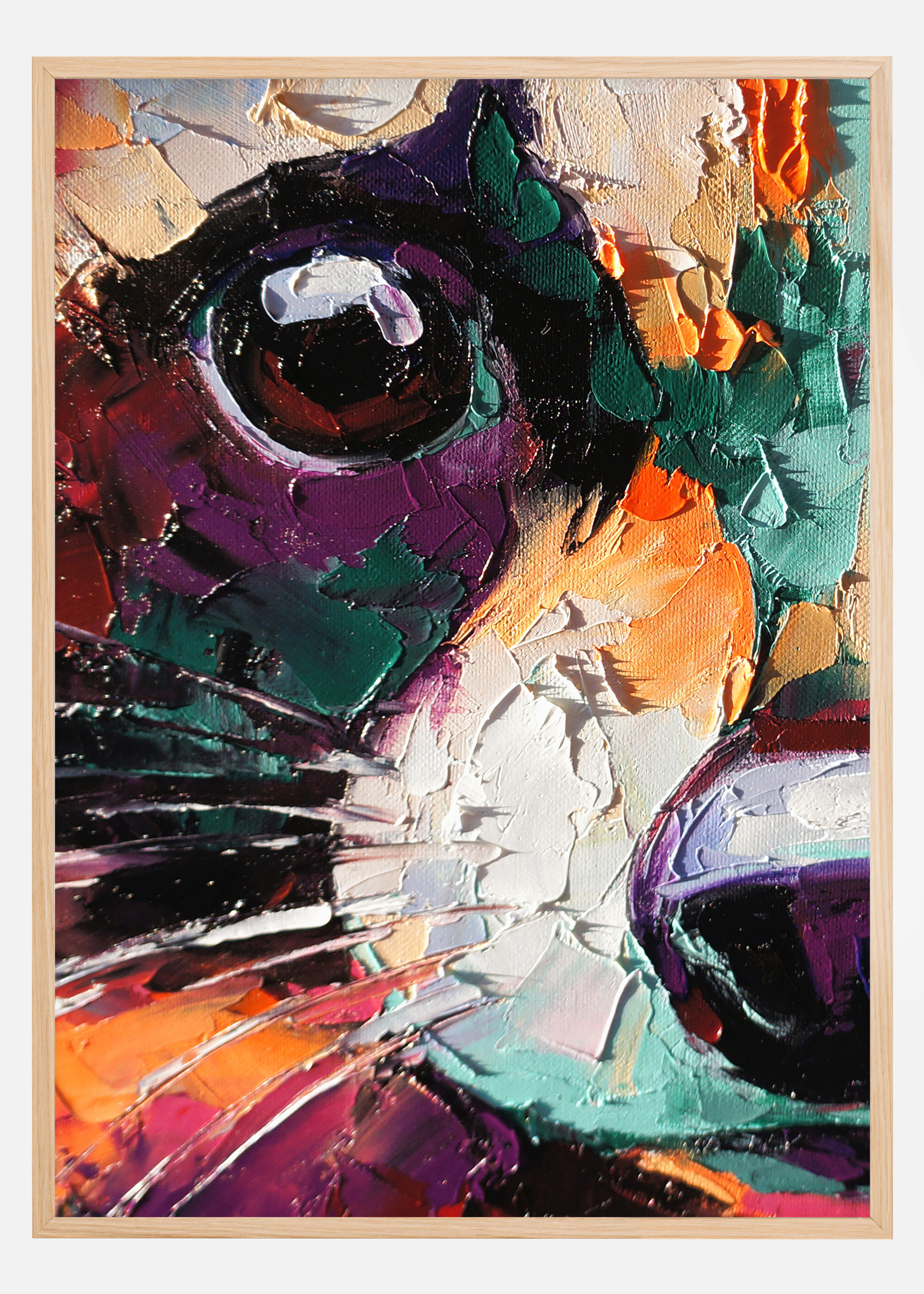 Raccoon Painting Poster (50x70 cm)