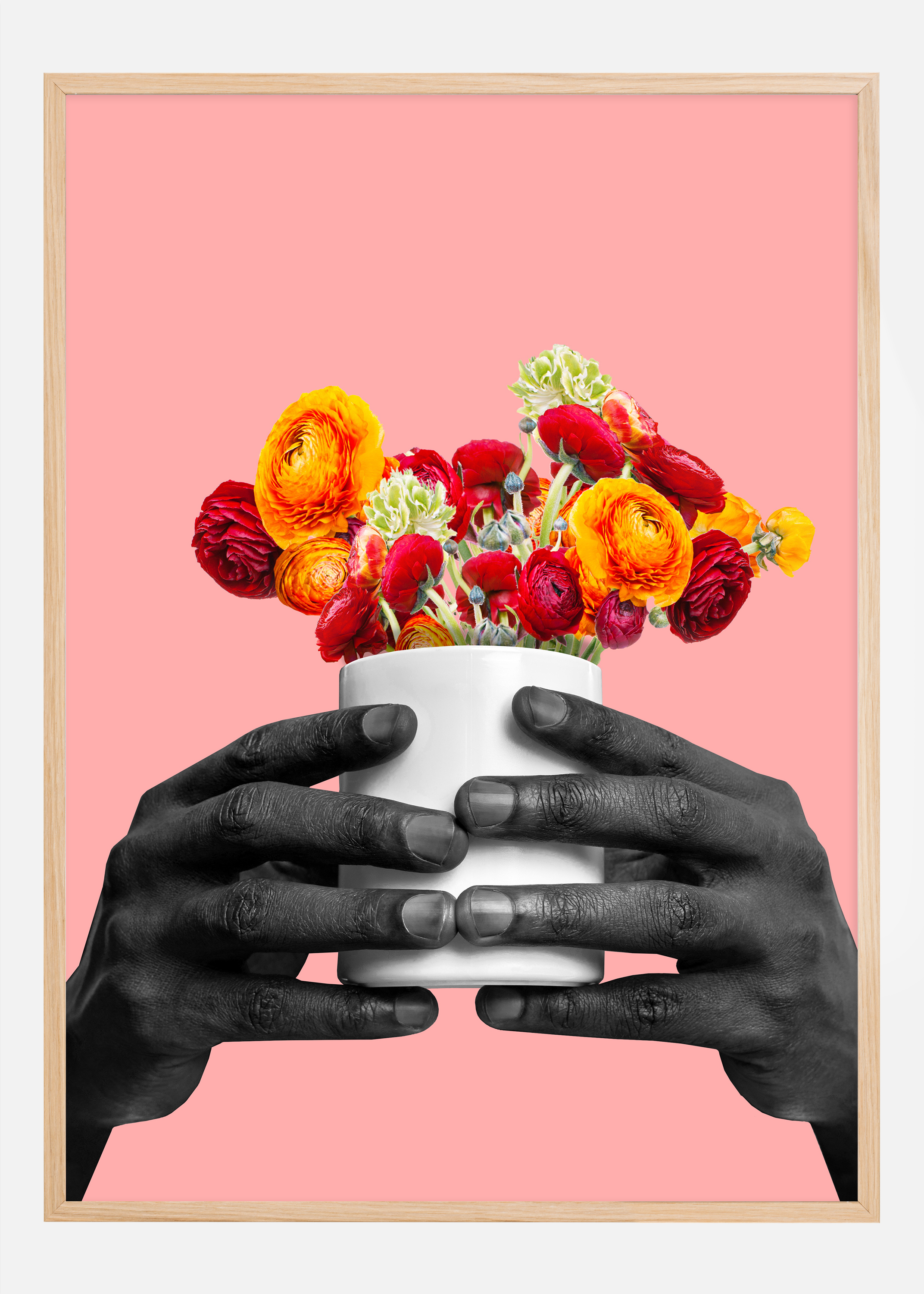 A cup of flowers Poster (30x40 cm)