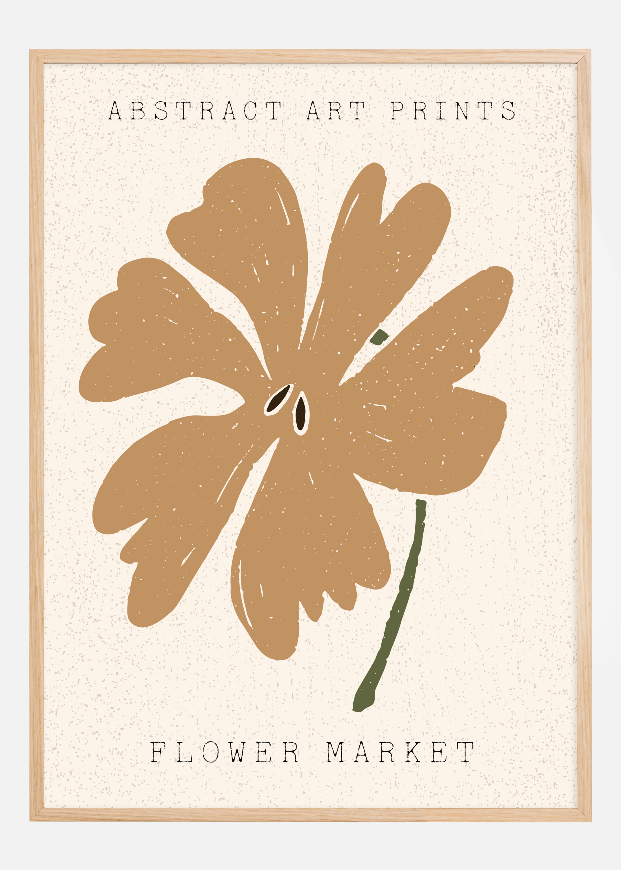 Abstract Art Flower Poster (21x29.7 cm (A4))