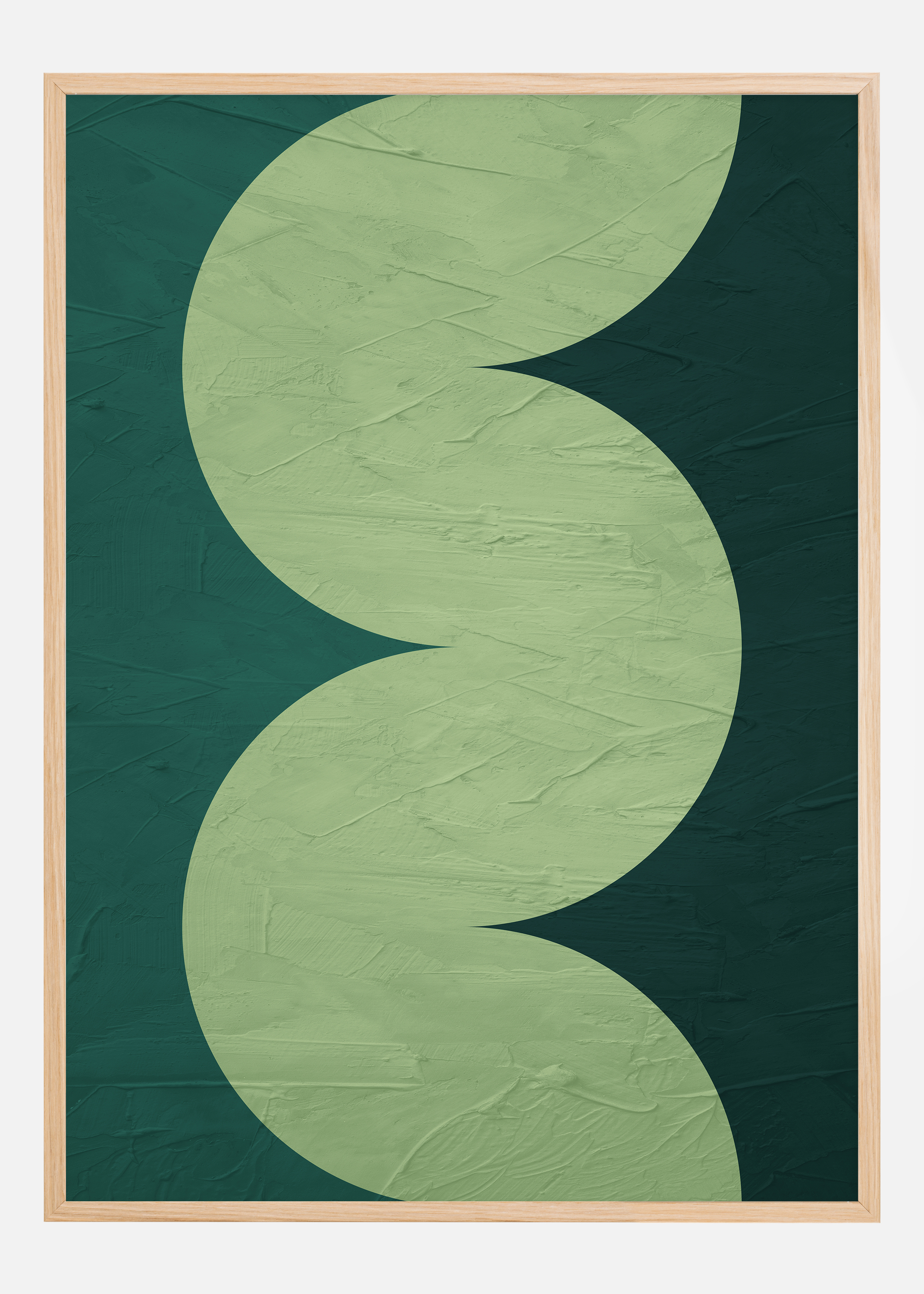Green Circles Poster (21x29.7 cm (A4))