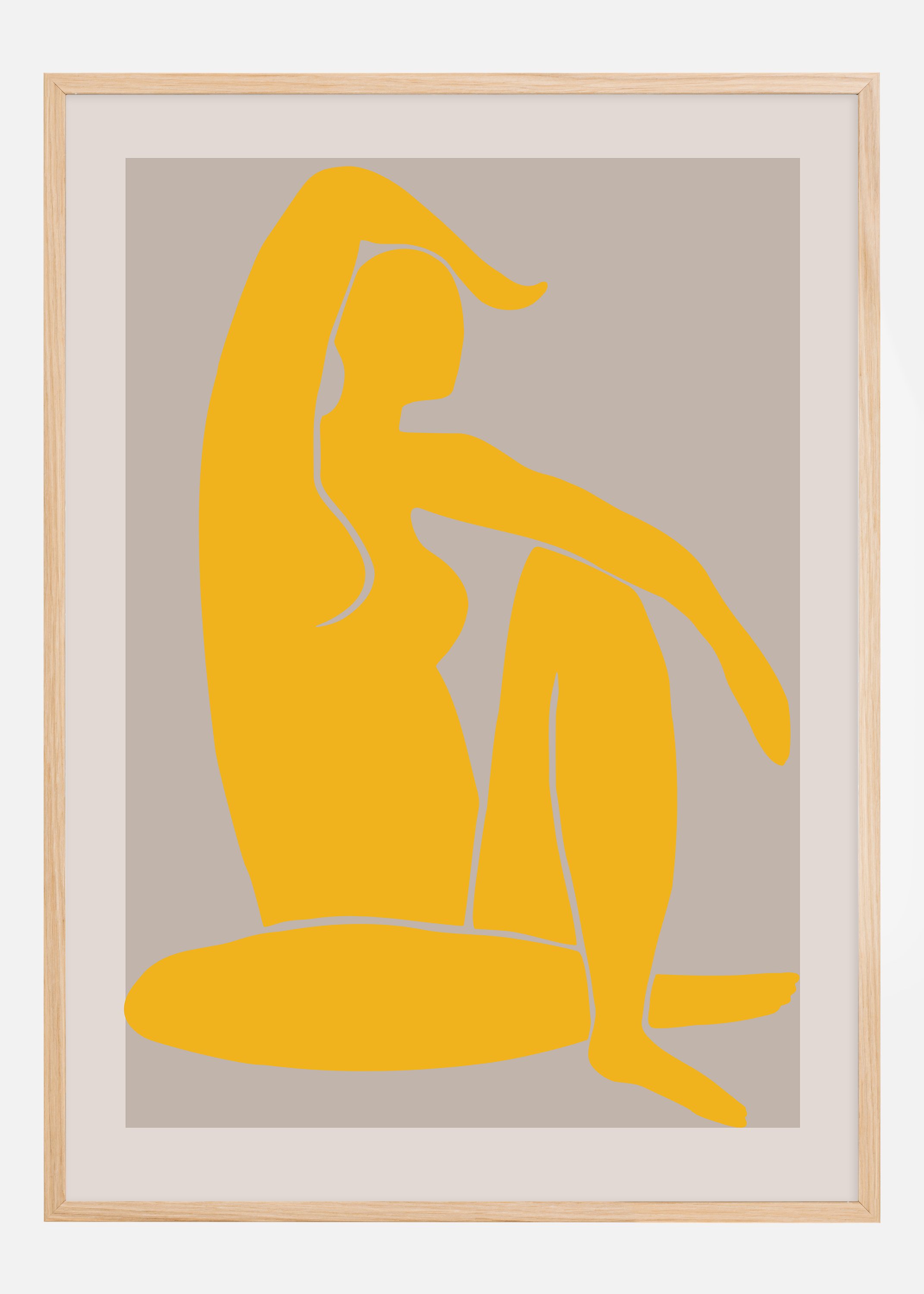 Yellow Figure Poster (50x70 cm)
